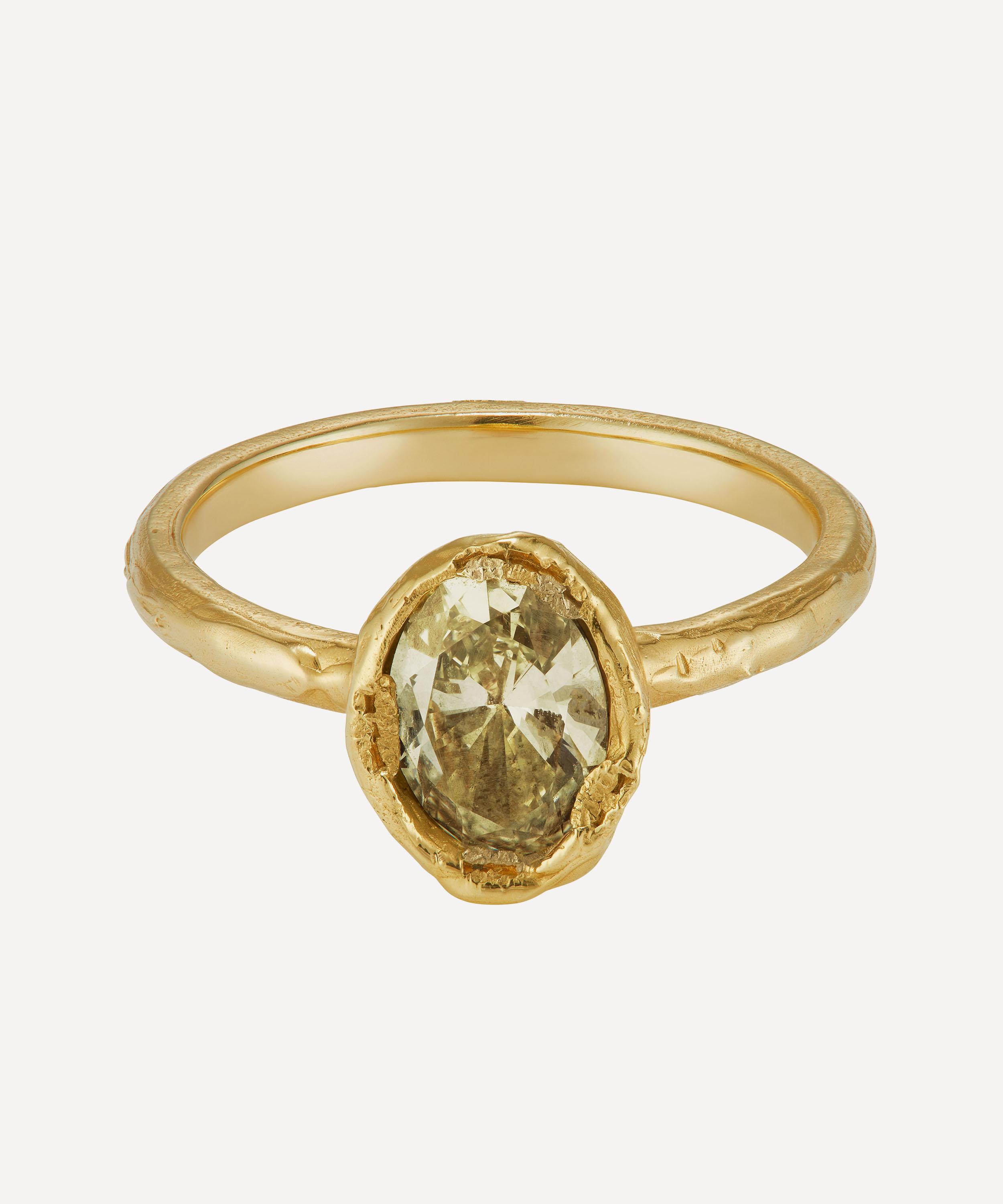 Ellis Mhairi Cameron - 14ct Gold Lemon Diamond Engagement Ring image number 0