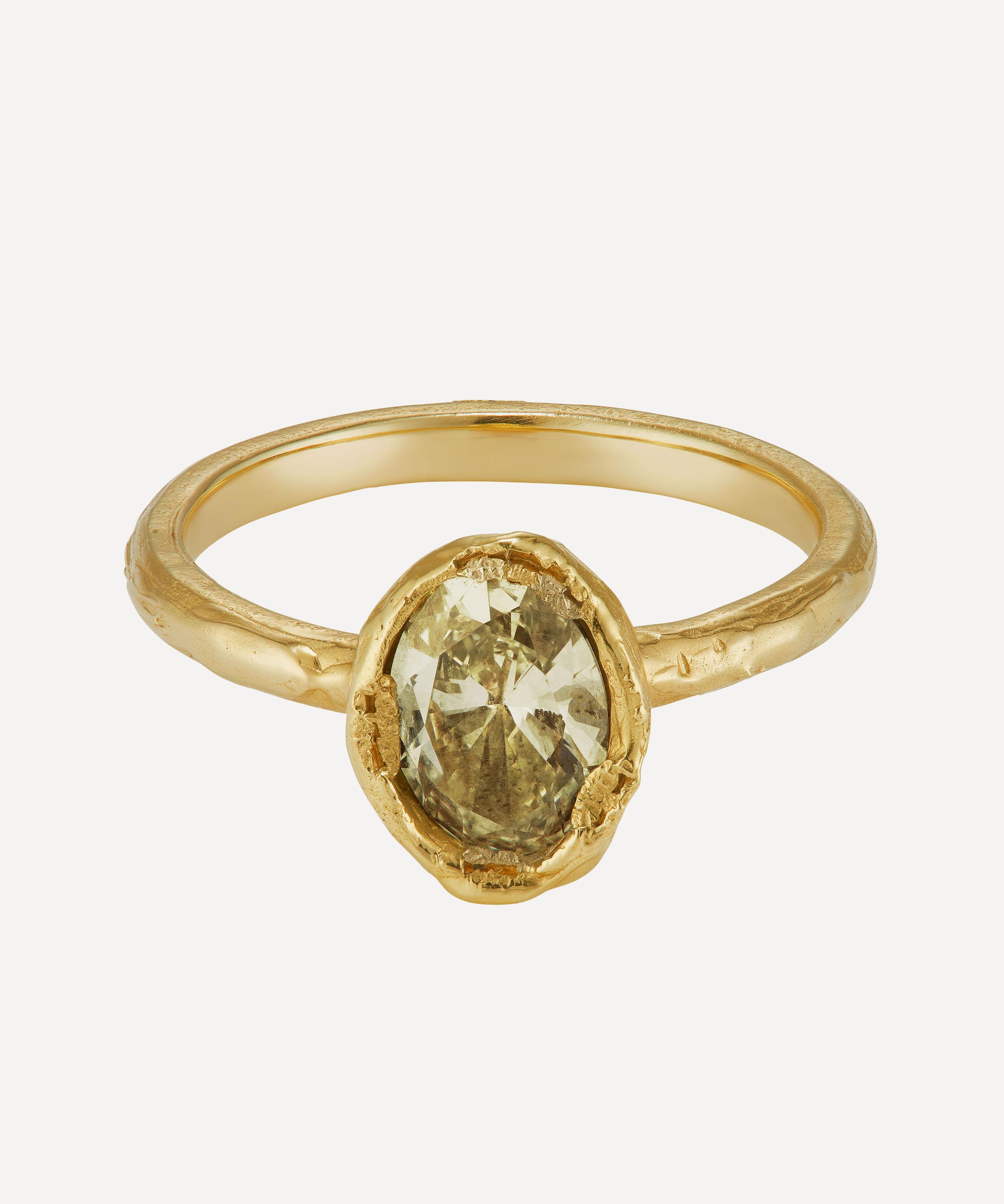 Ellis Mhairi Cameron - 14ct Gold Lemon Diamond Engagement Ring