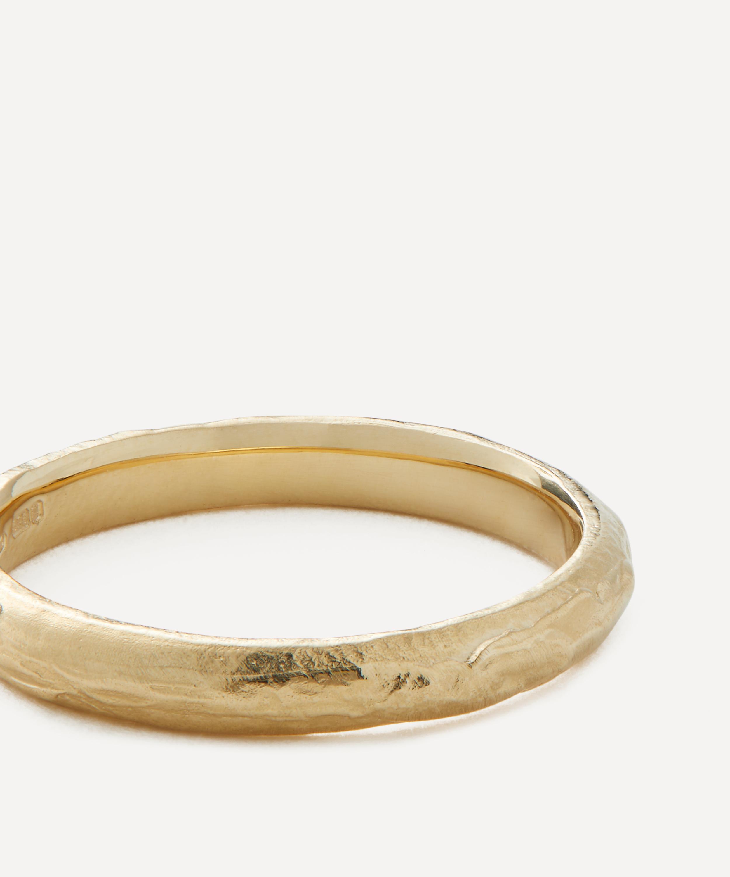 Ellis Mhairi Cameron - 14ct Gold 3mm Wedding Band Ring image number 2