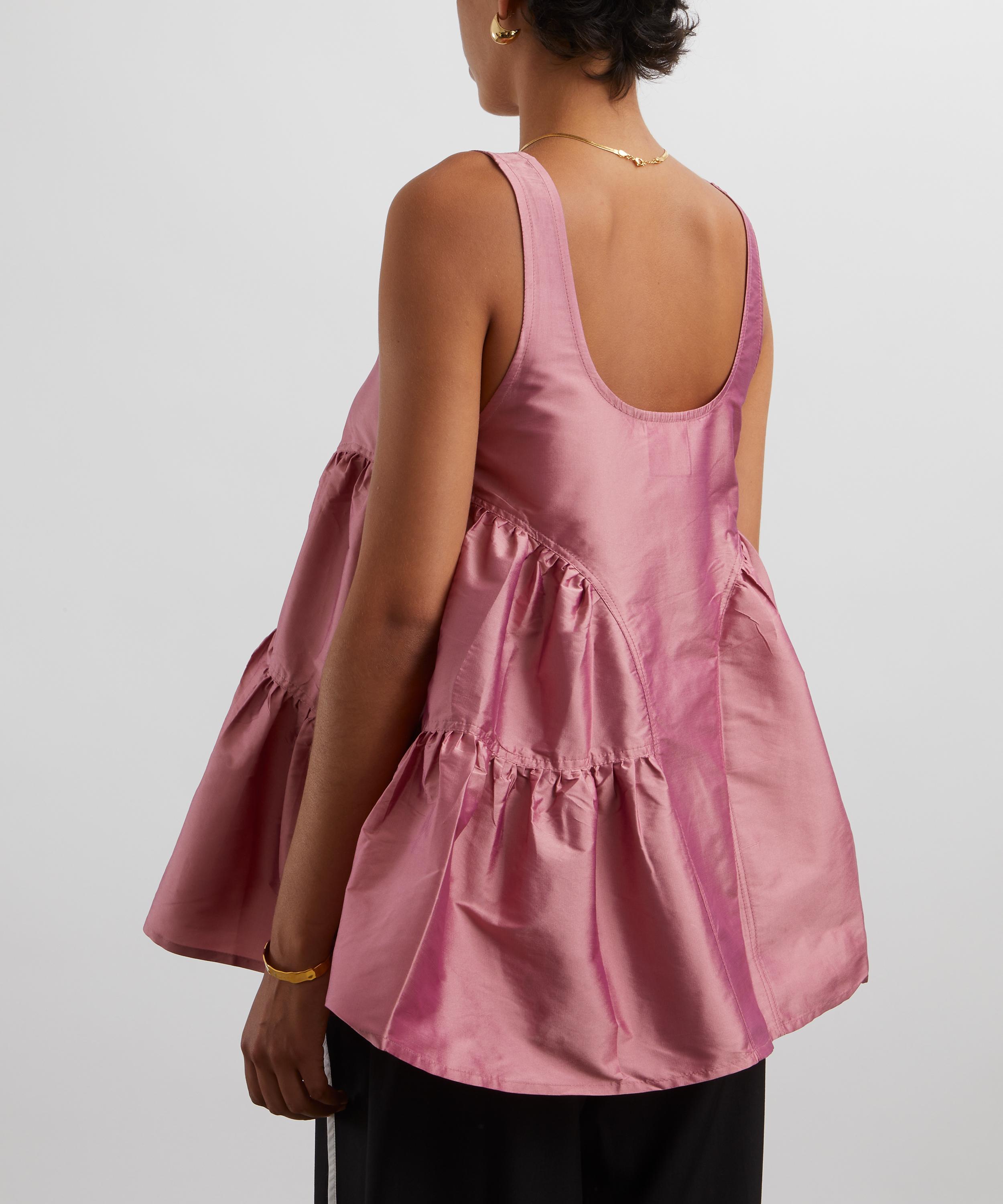 Lovebirds - Ruby Silk Taffeta Top image number 3