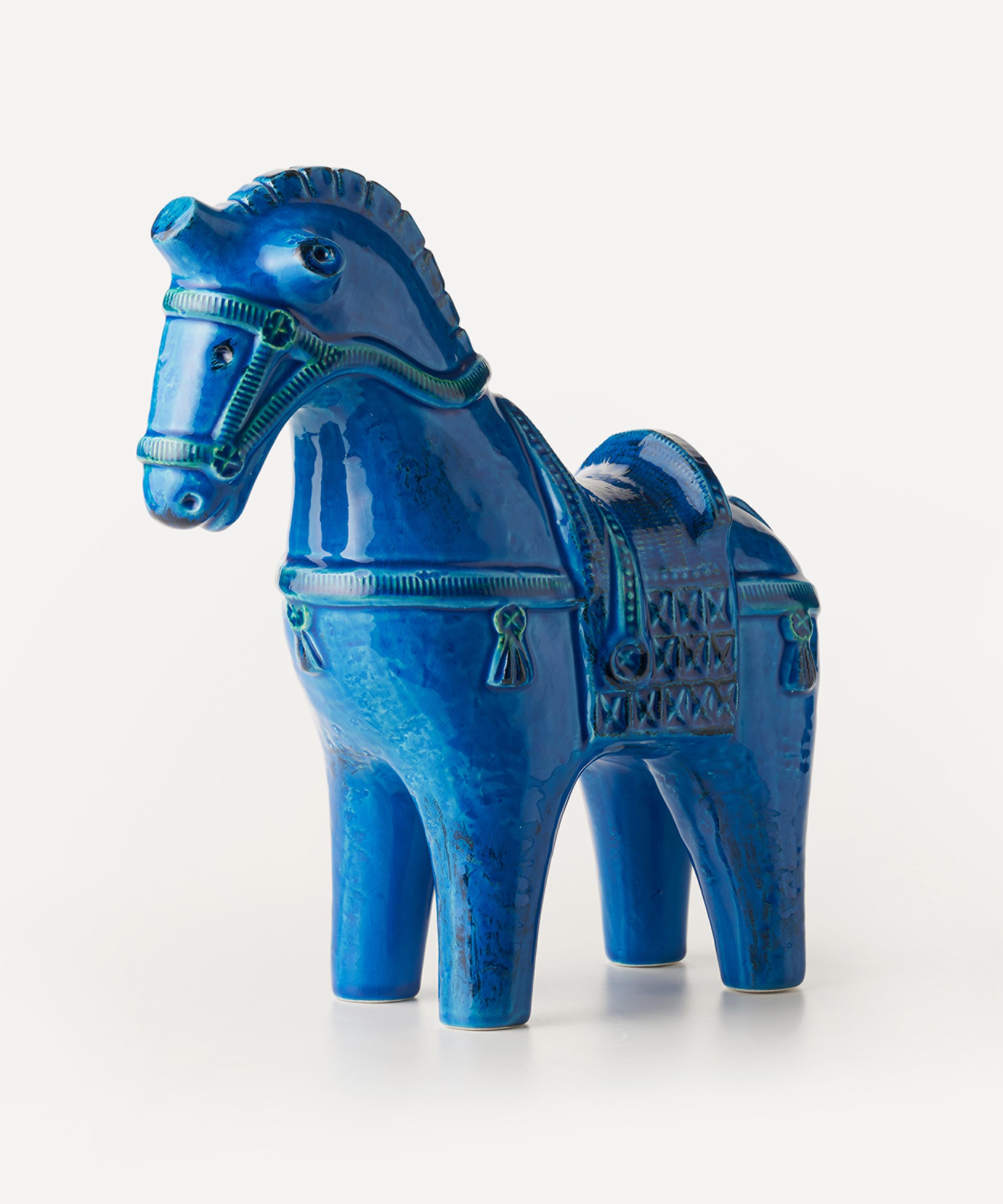 Bitossi - Rimini Blu Ceramic Horse Figure