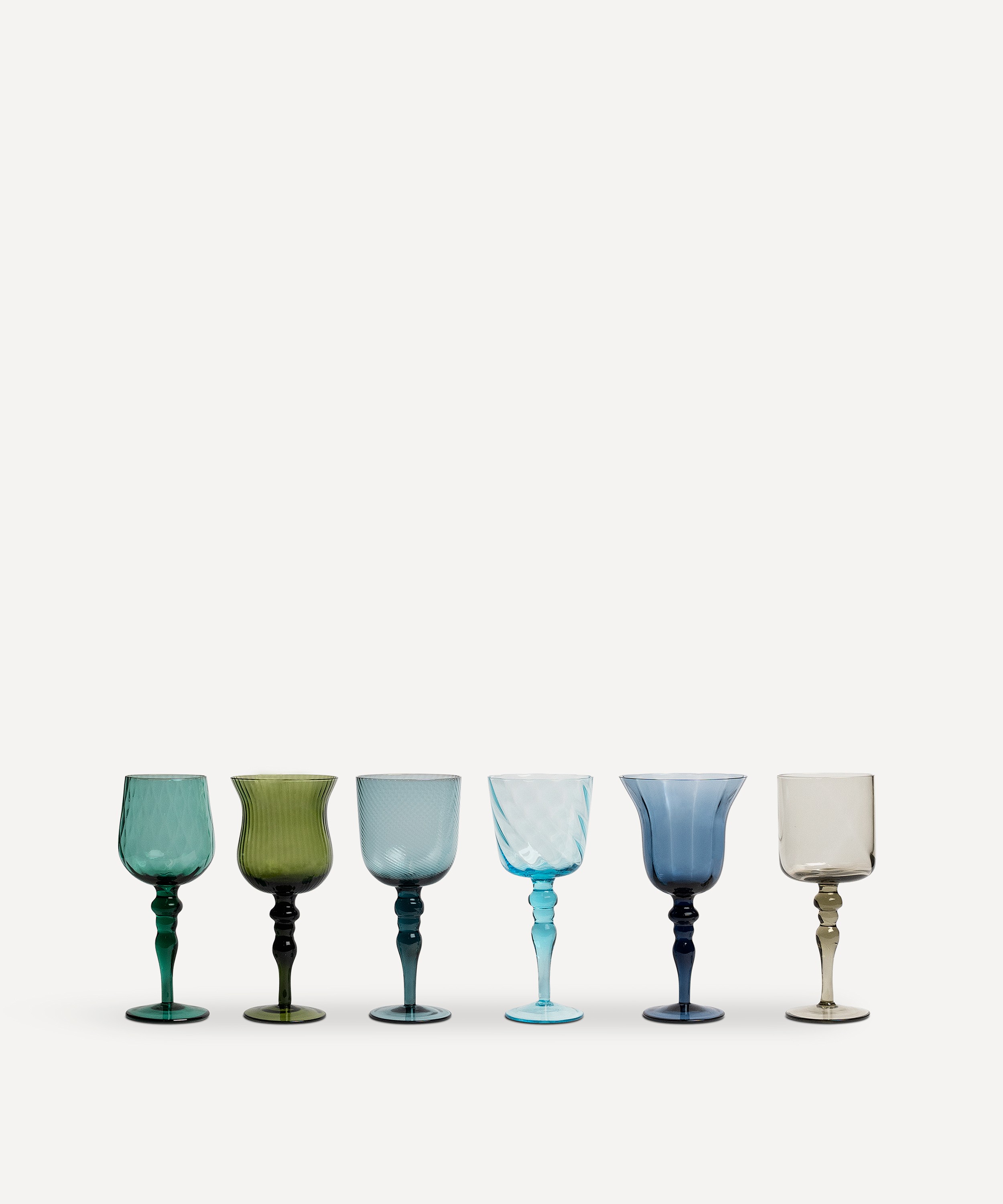 Bitossi - Assorted Style Goblets Set of 6