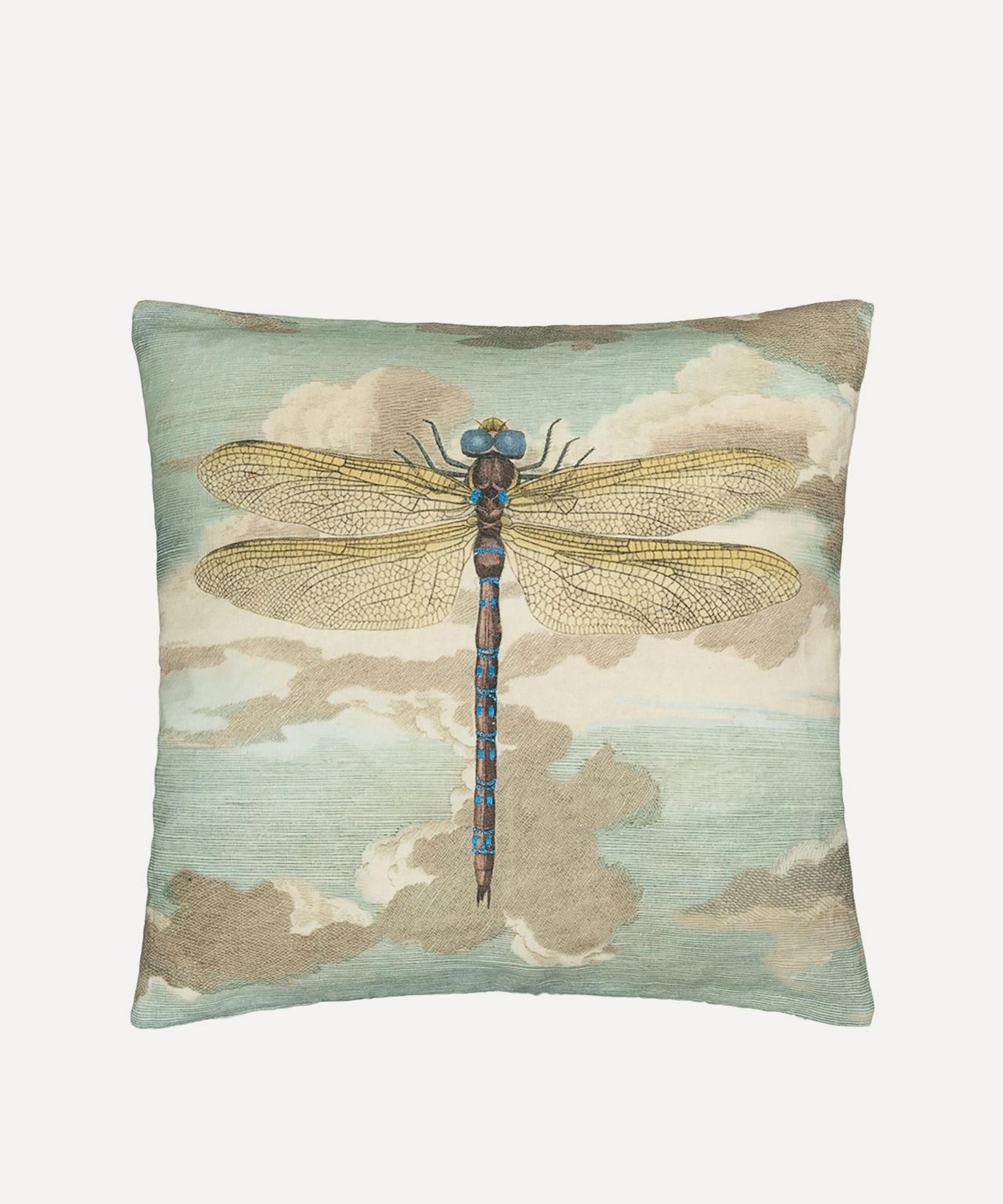 John Derian - Dragonfly Over Clouds Cushion image number 0