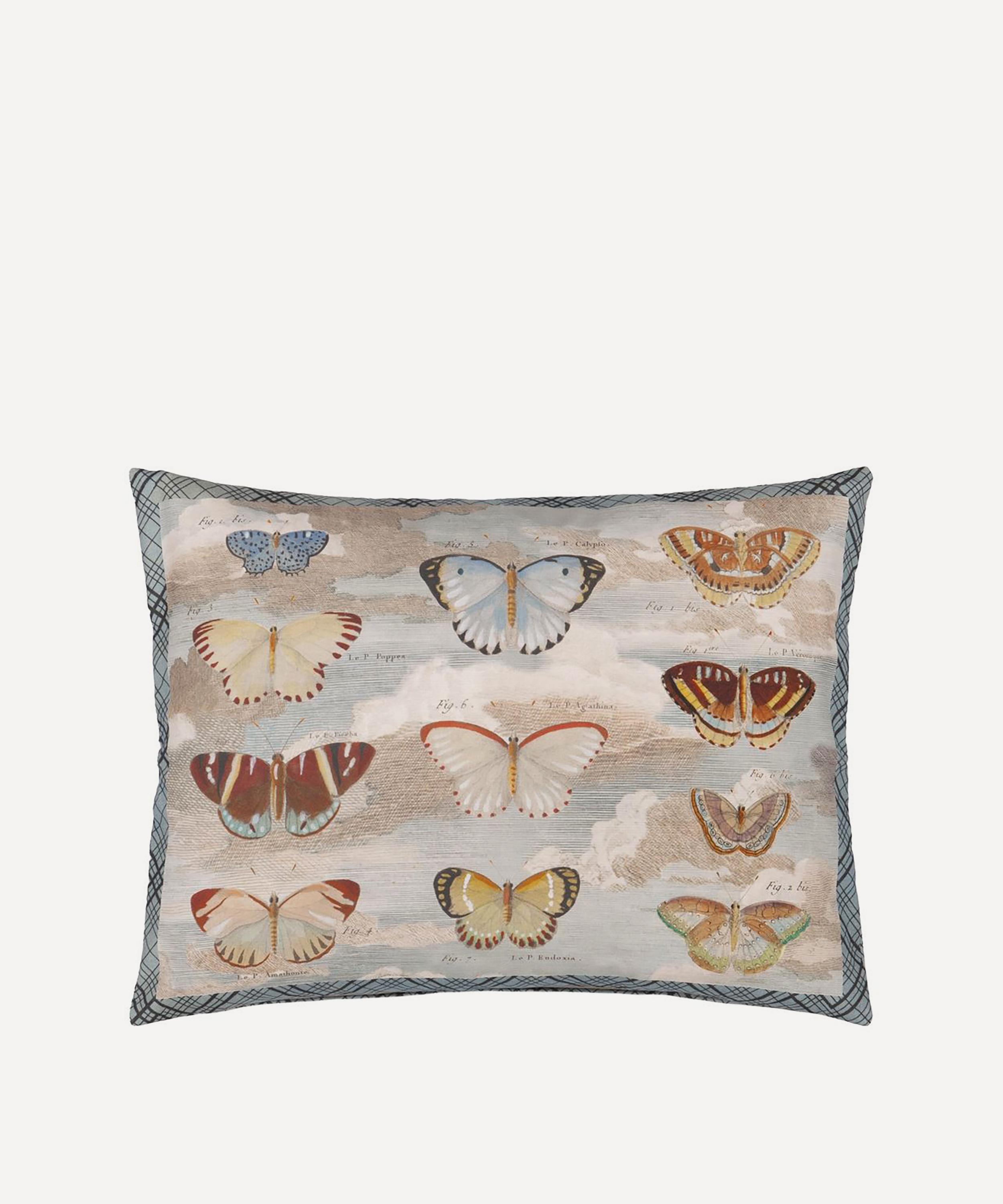 John Derian - Butterfly Studies Parchment Cushion