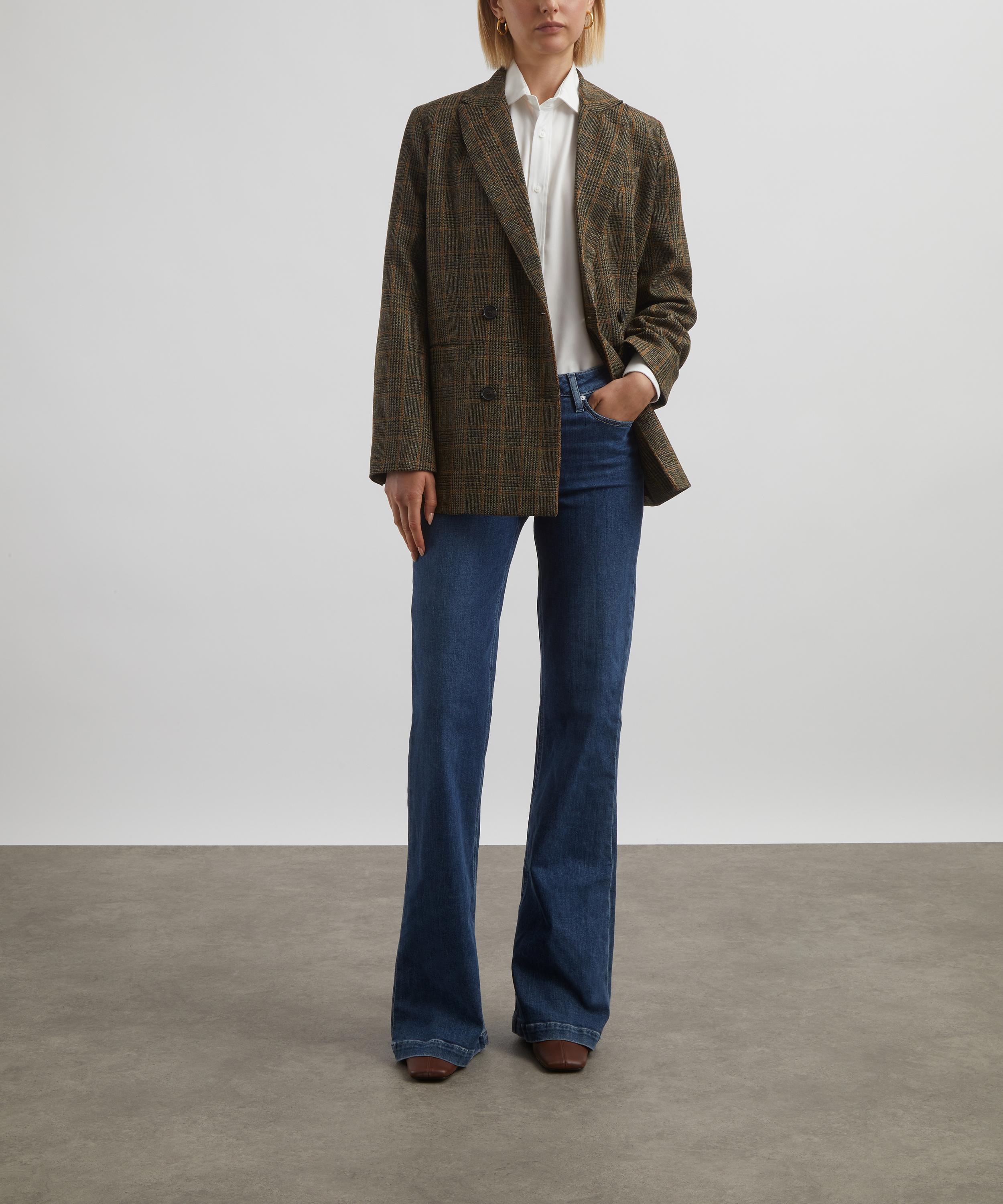 A.P.C. - Checked Wool Double-Breasted Blazer image number 1