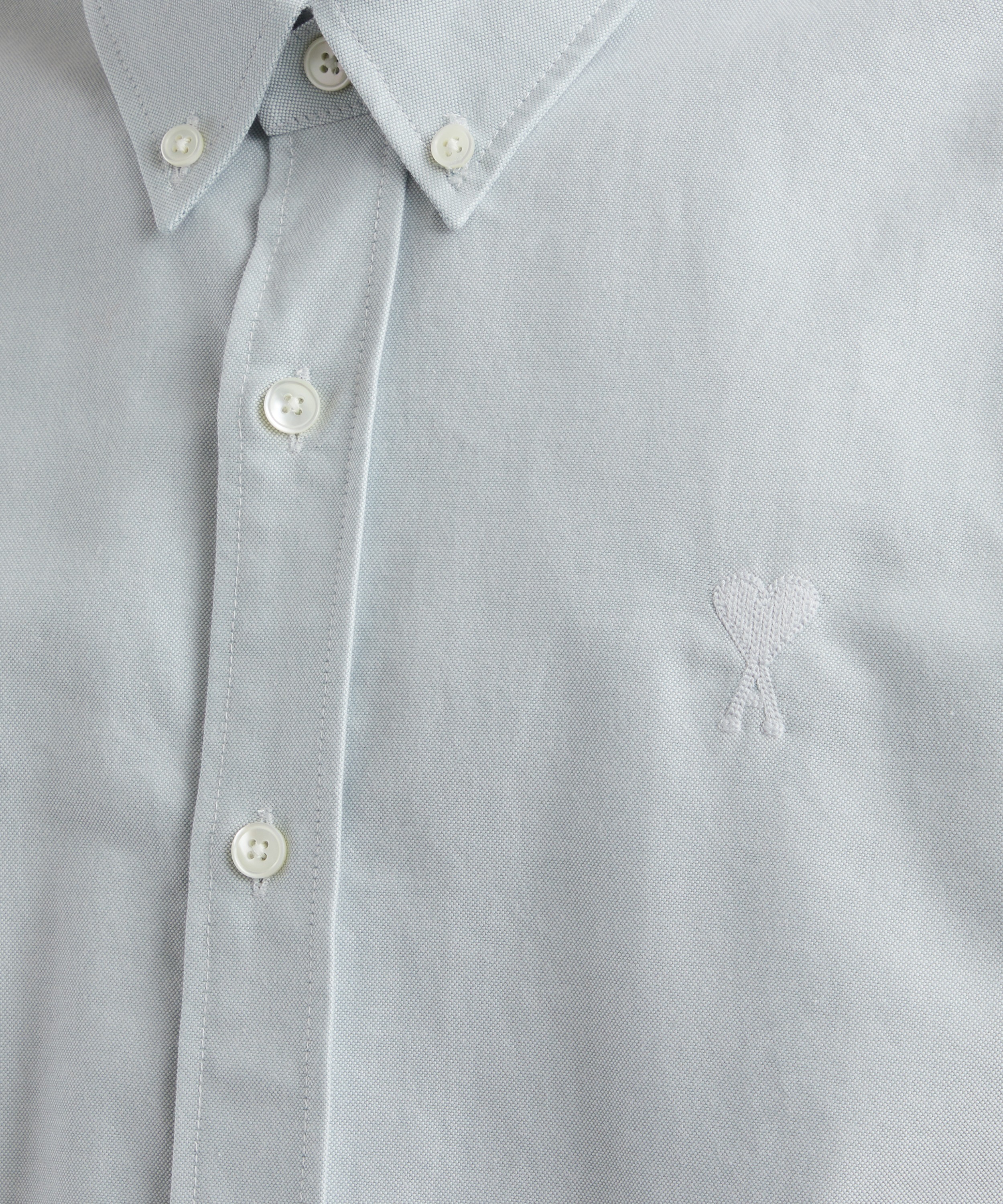 Ami - Antique Clay Classic Fit Cotton Oxford Shirt image number 4