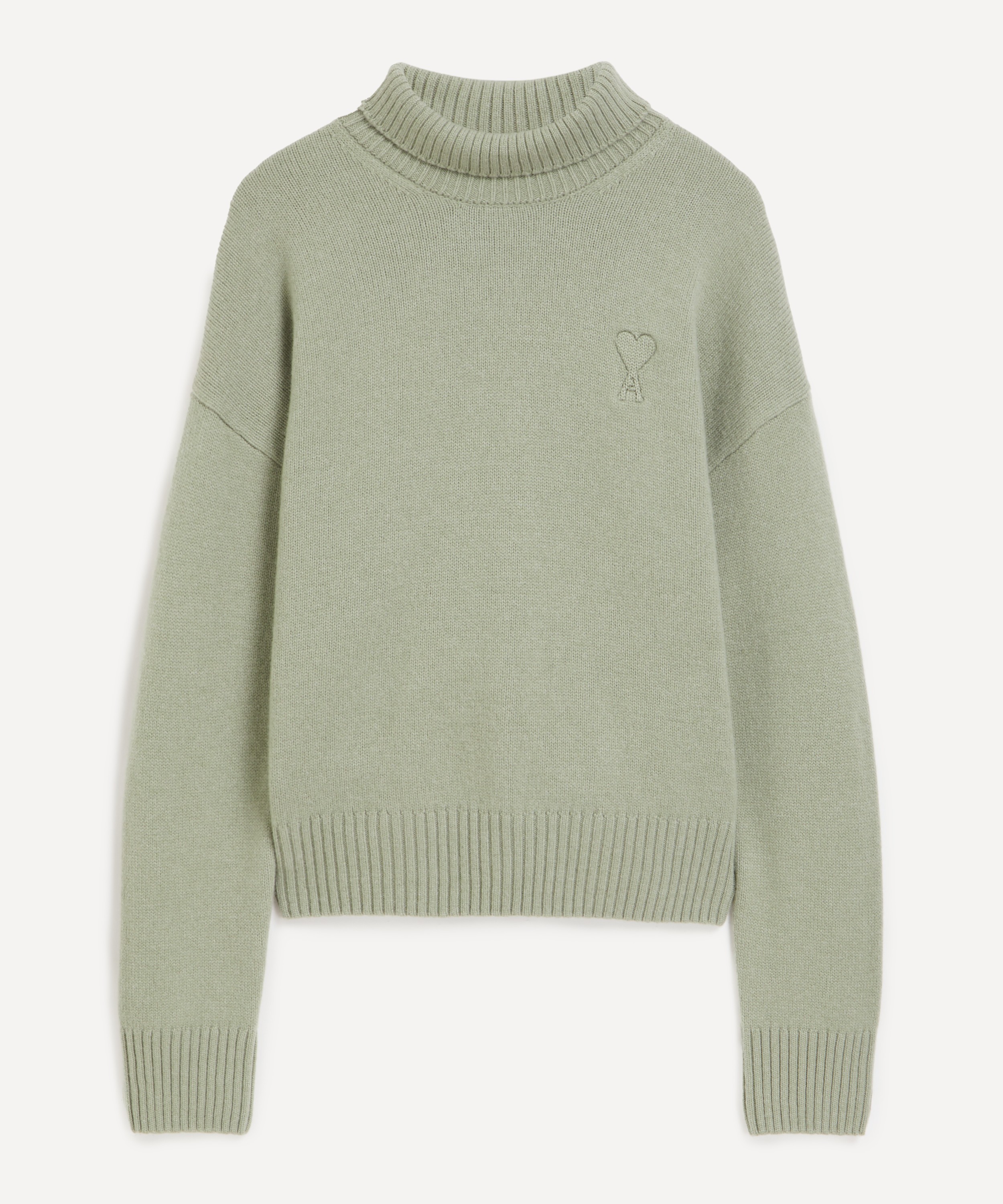 Ami - Embossed Funnel Neck Sweater image number 0