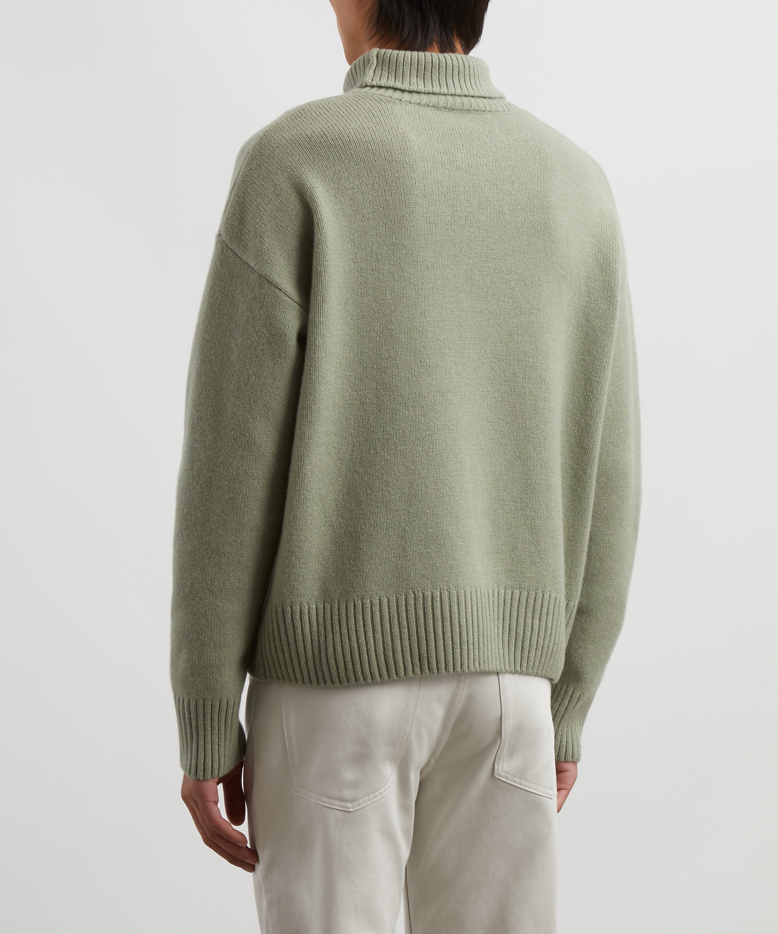 Ami - Embossed Funnel Neck Sweater image number 3