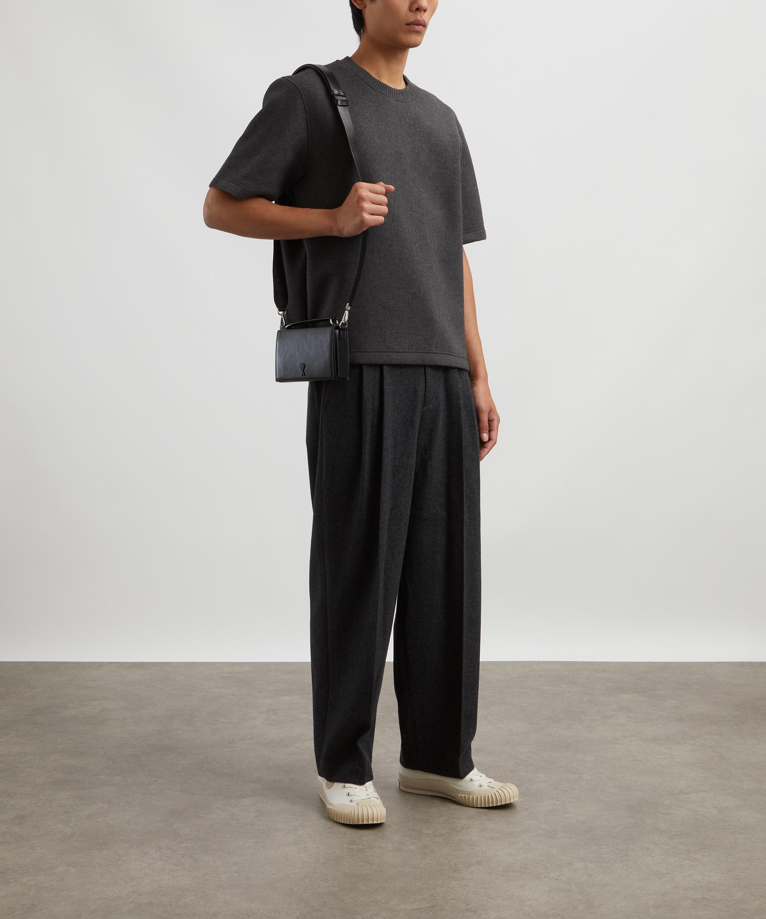 【関税&送料込】Ami Cotton Jersey T-Shirt Logo cotton jersey T-shirt in black - Ami Paris | Mytheresa