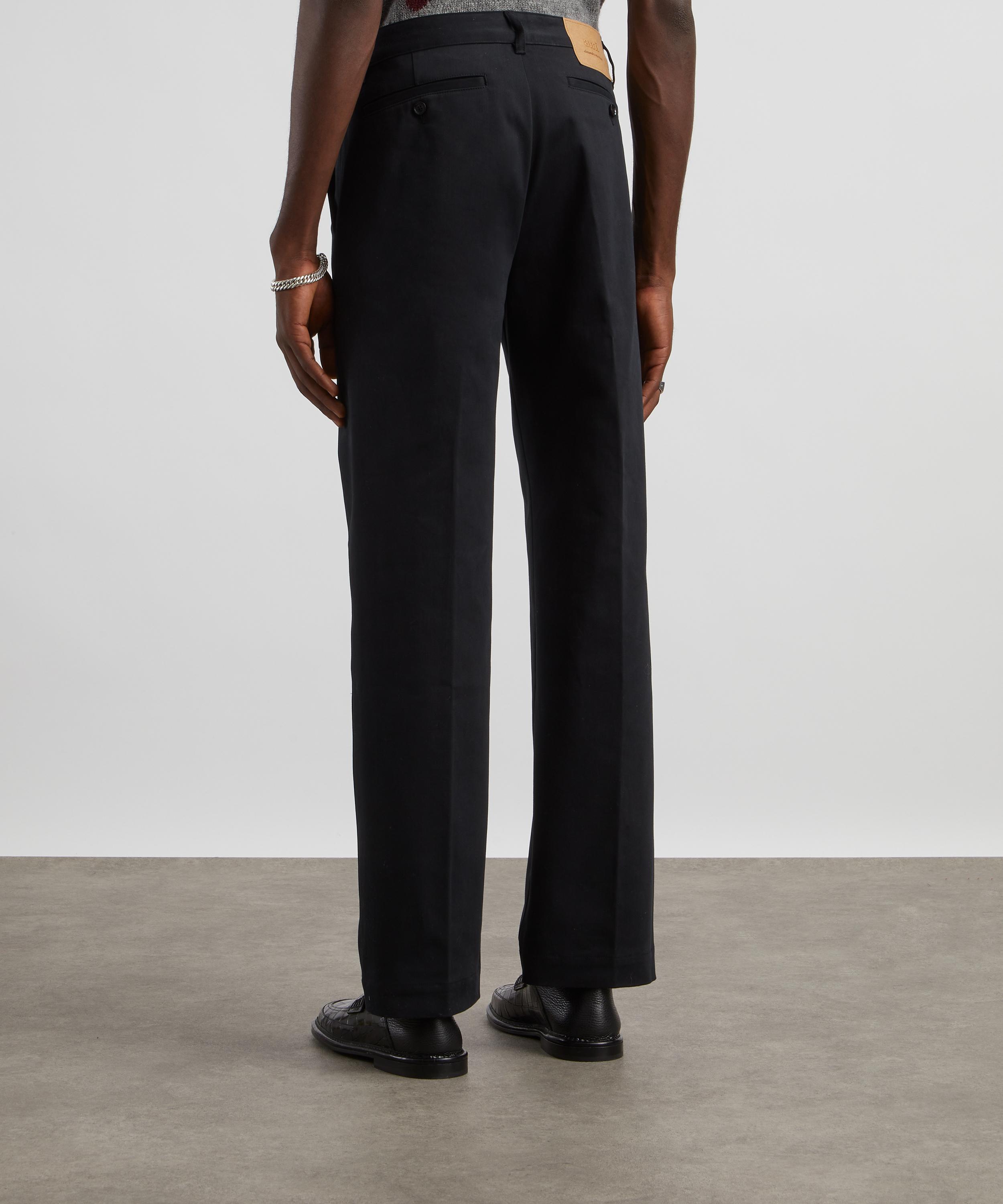 Ami - Straight Fit Wool Canvas Trousers image number 3