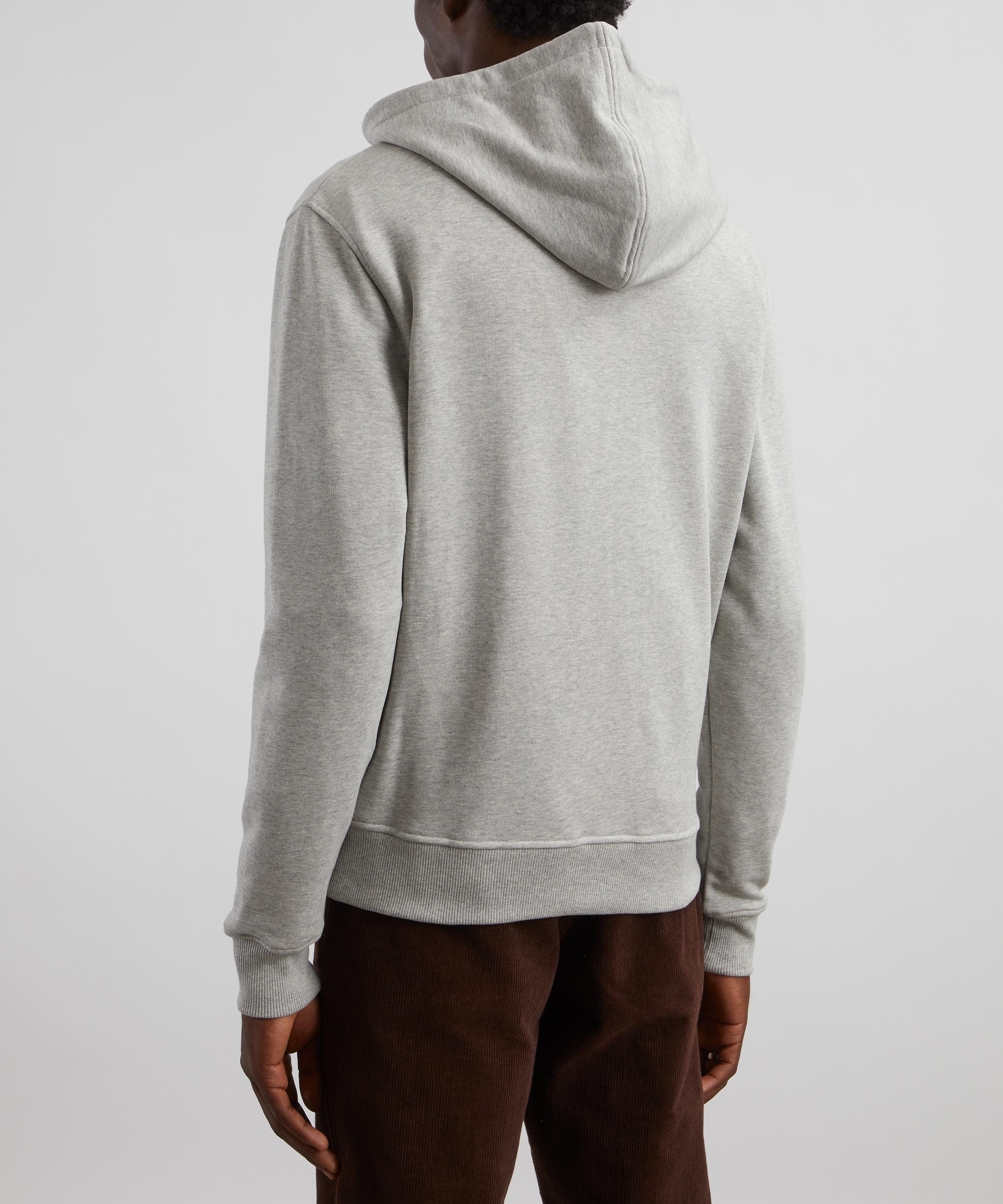 Ami - Zipped Ami de Coeur Hoodie in Heather Ash Grey  image number 3