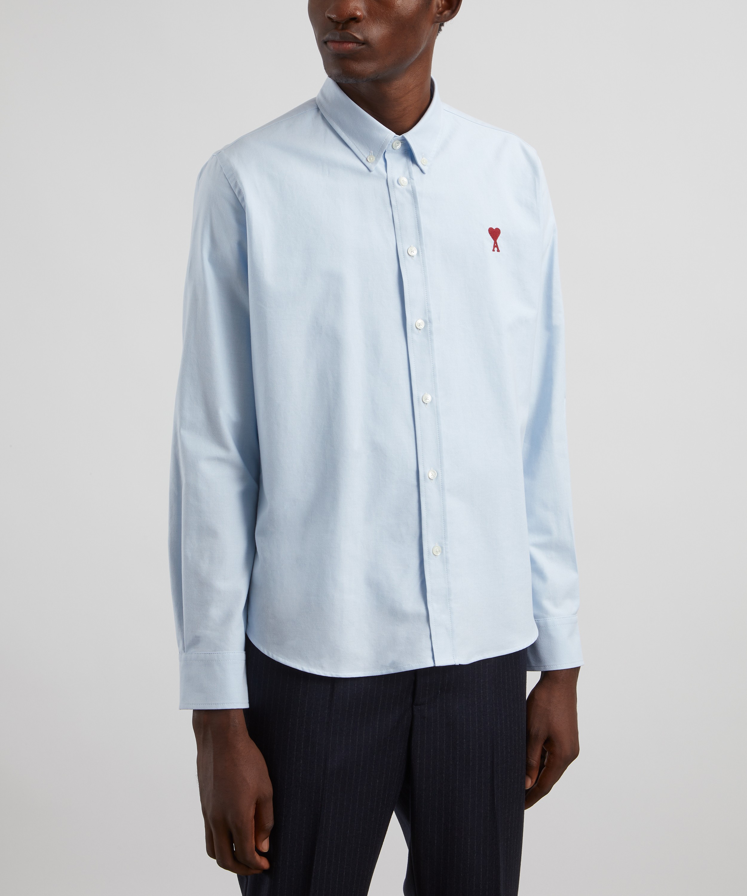 Ami - Button-Down Ami de Coeur Cotton Oxford Shirt image number 2