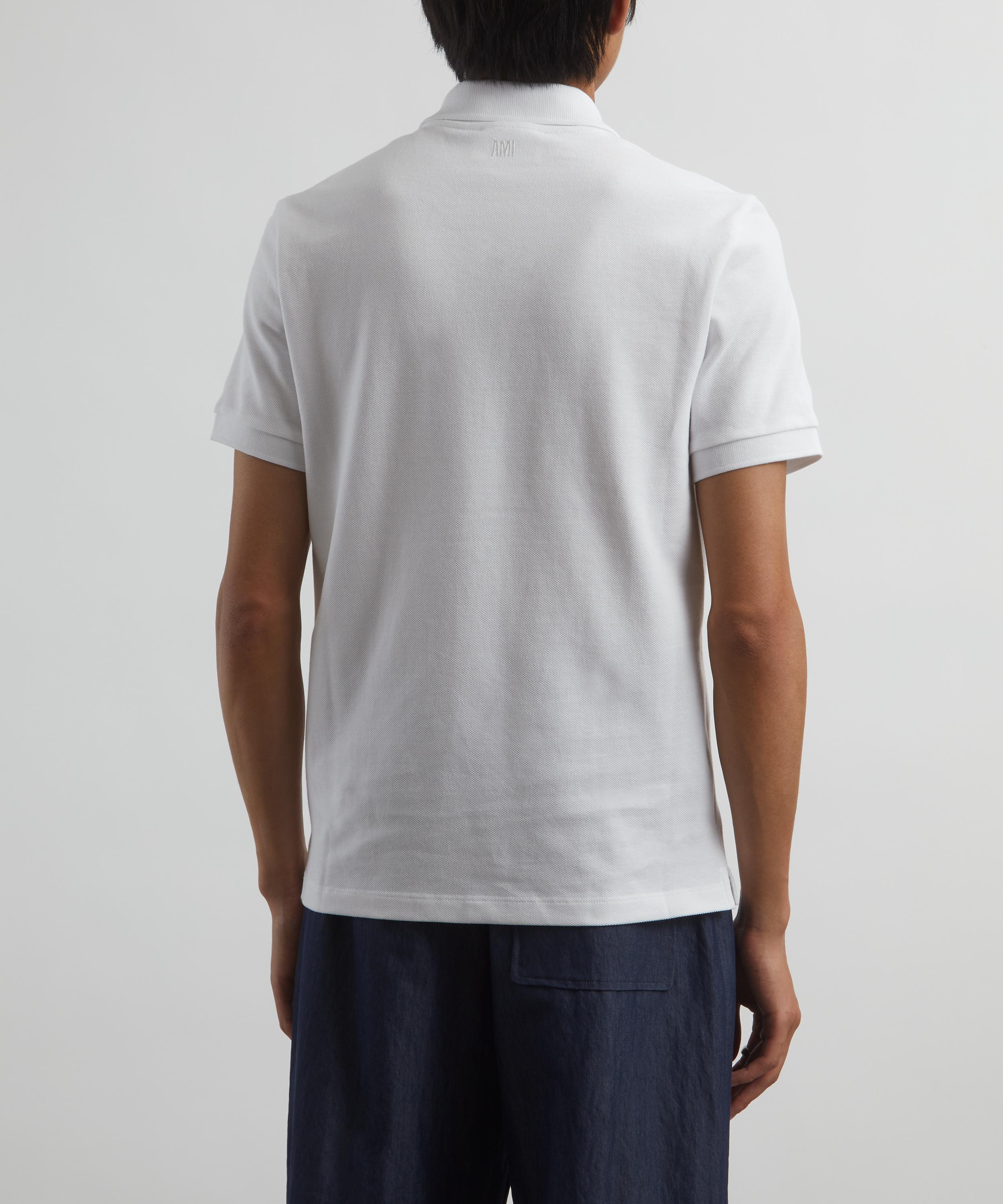 Ami - White Ami de Coeur Polo Shirt image number 3