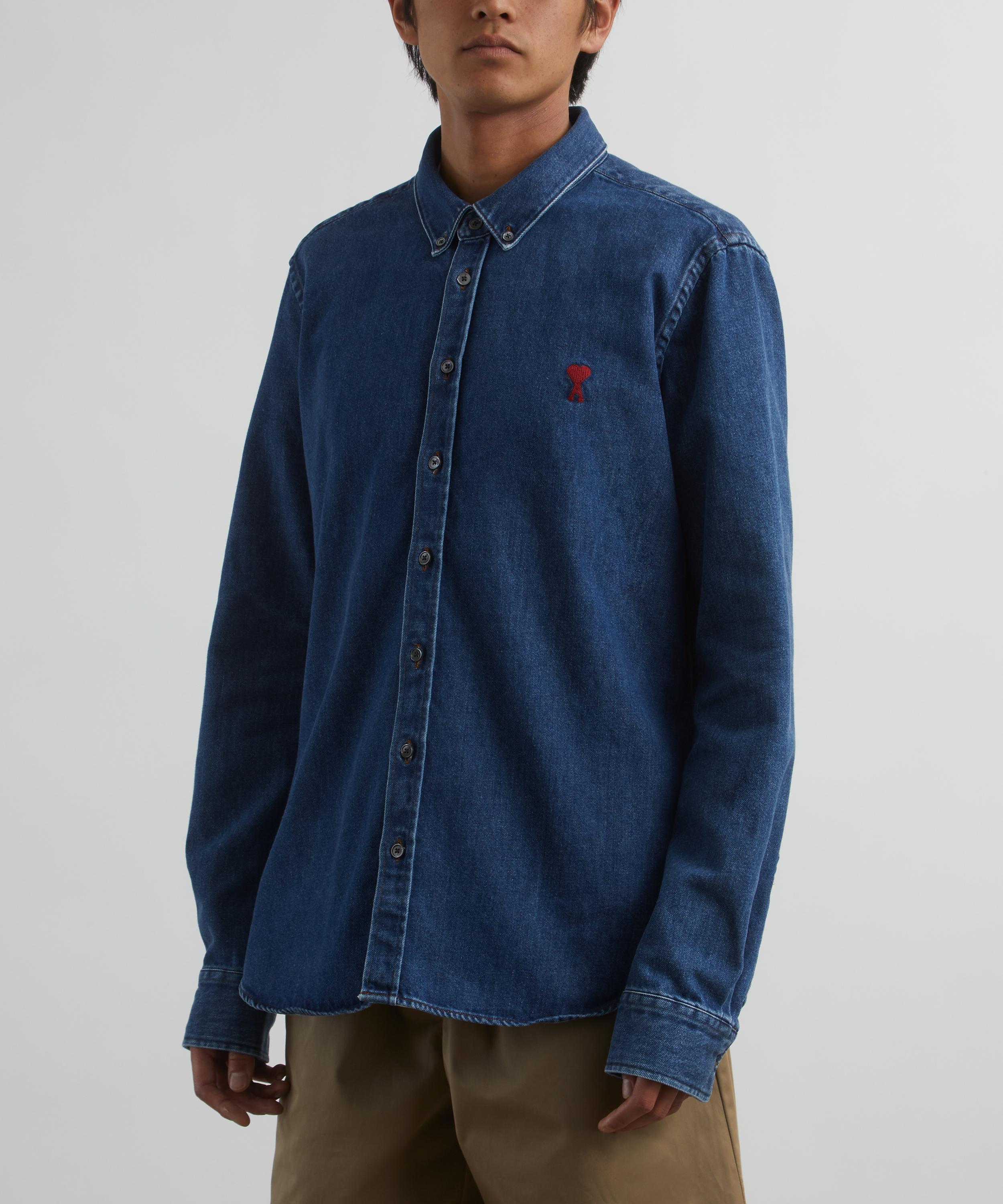 Ami - Button-Down Ami de Coeur Denim Shirt image number 2