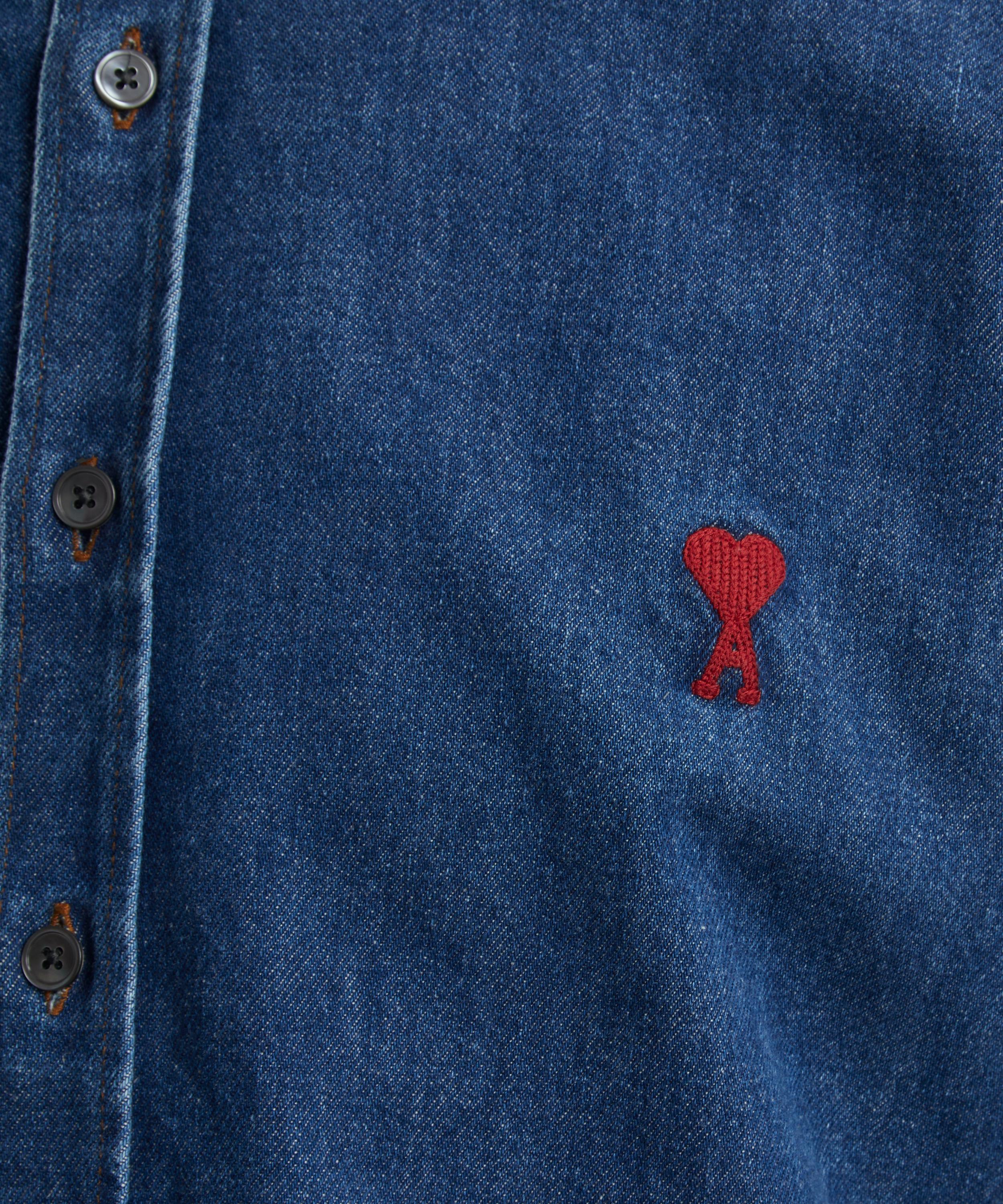 Ami - Button-Down Ami de Coeur Denim Shirt image number 4