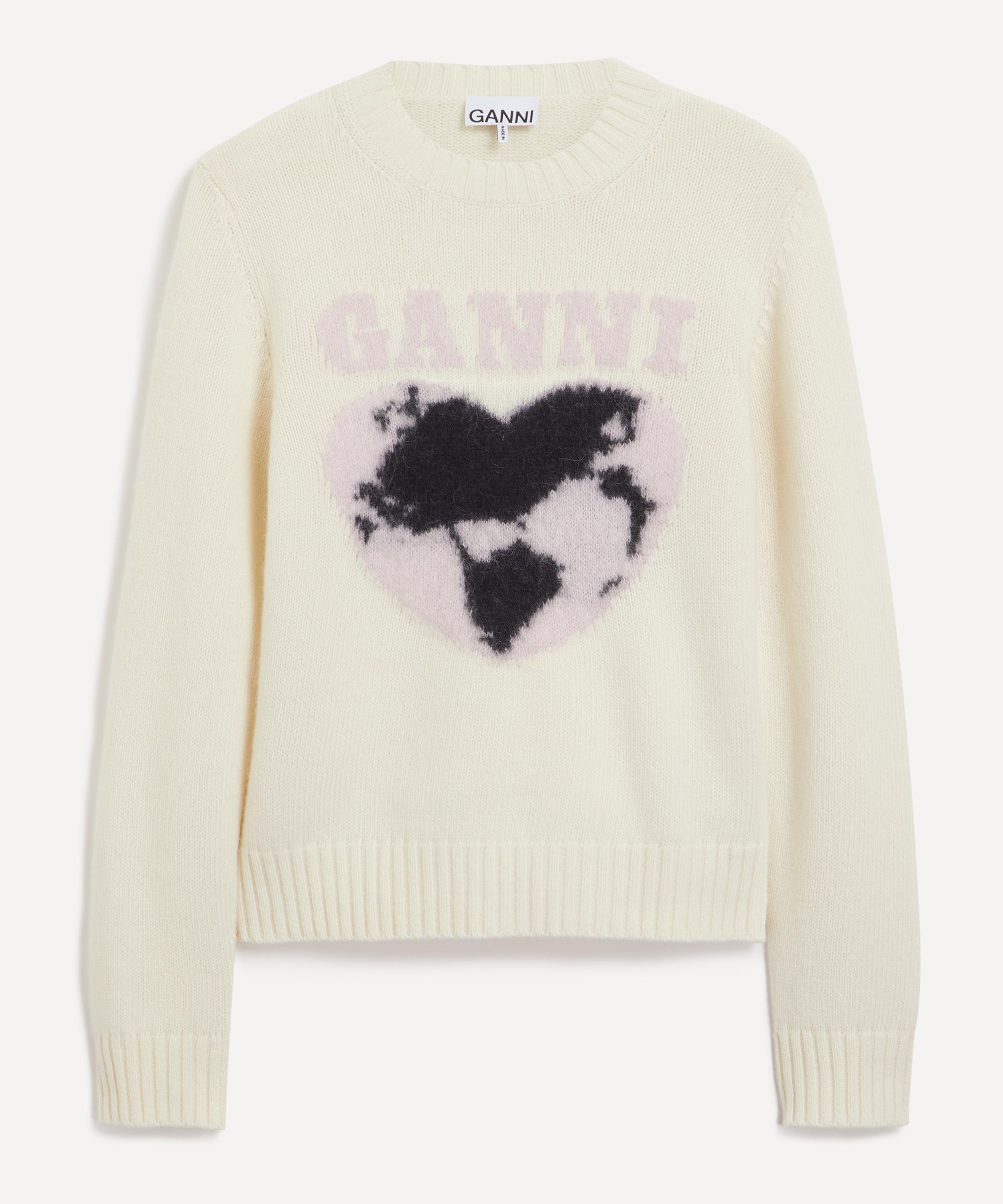 Ganni - Graphic O-Neck Logo Jumper image number 0