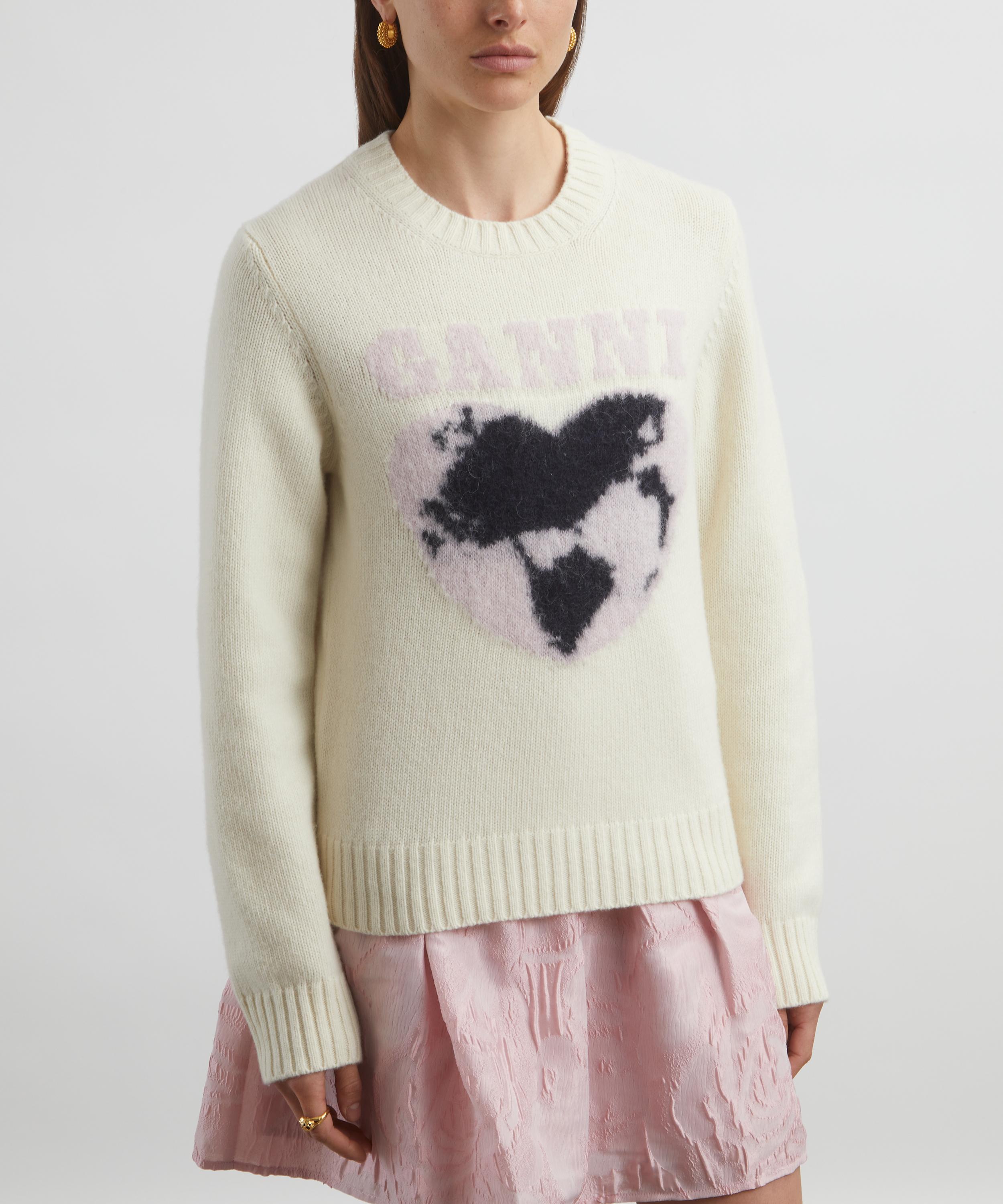 Ganni - Graphic O-Neck Logo Jumper image number 2