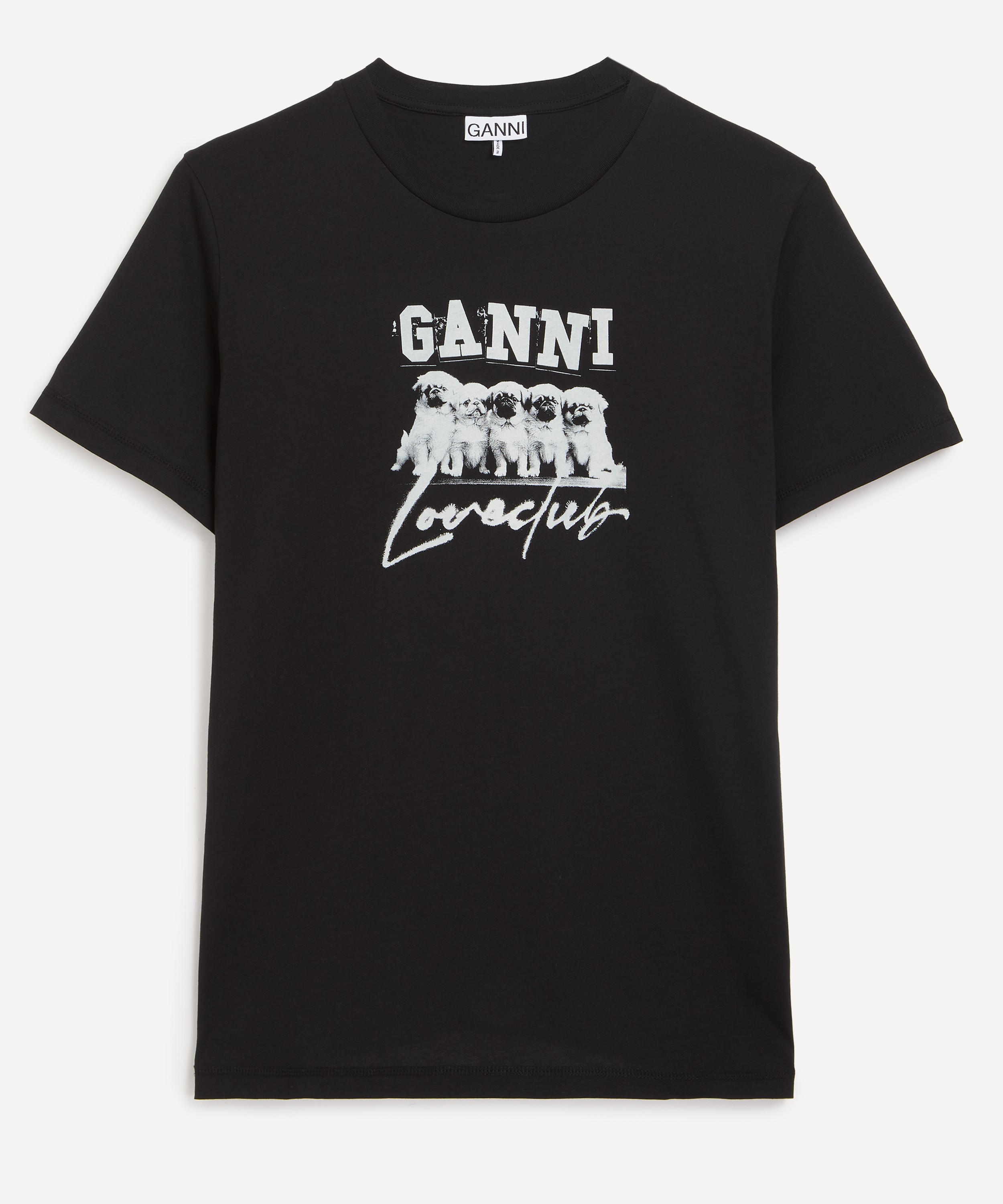 Ganni - Thin Jersey Puppy Love Relaxed T-Shirt