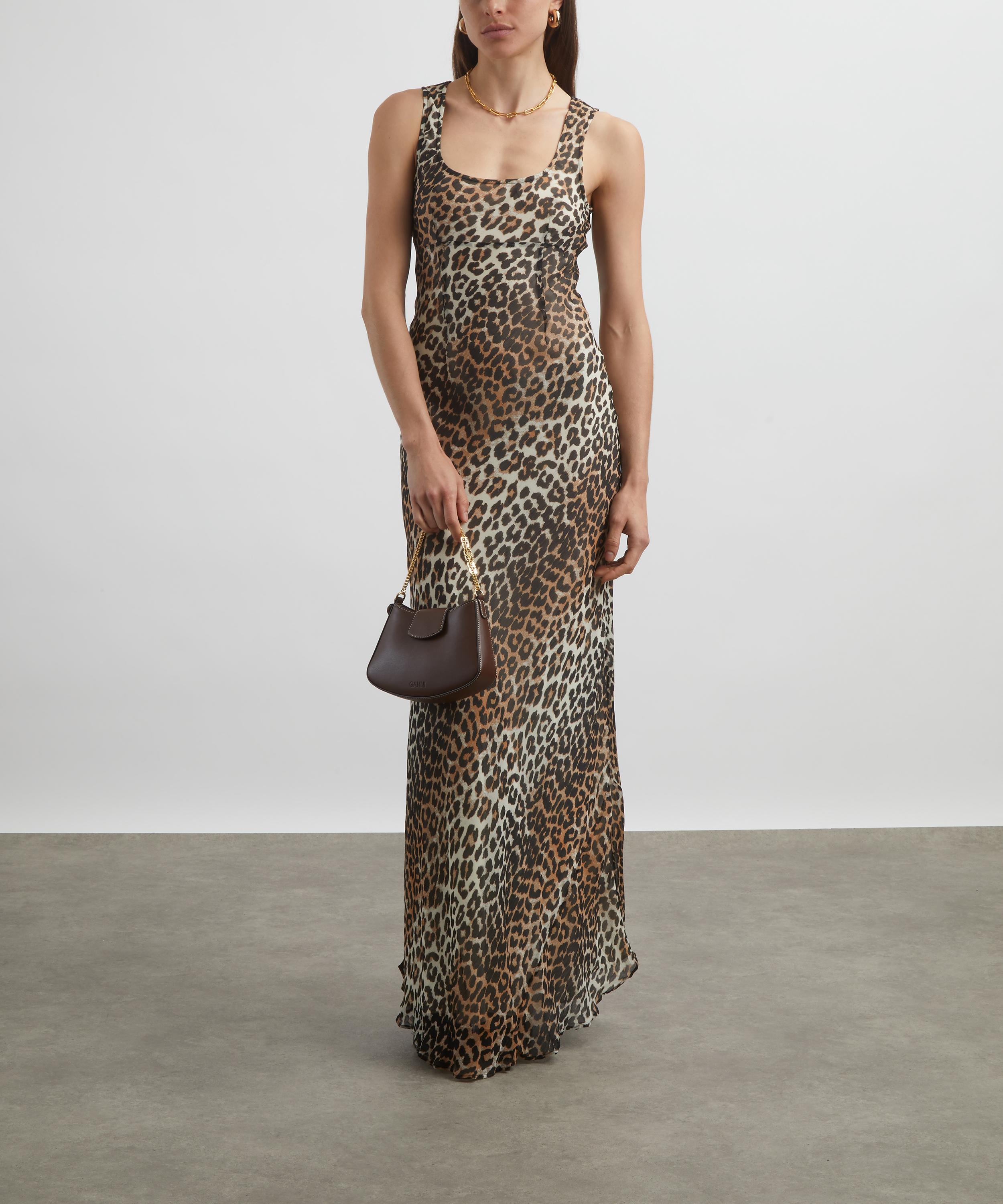 Ganni Leopard Printed Chiffon Maxi-Dress | Liberty