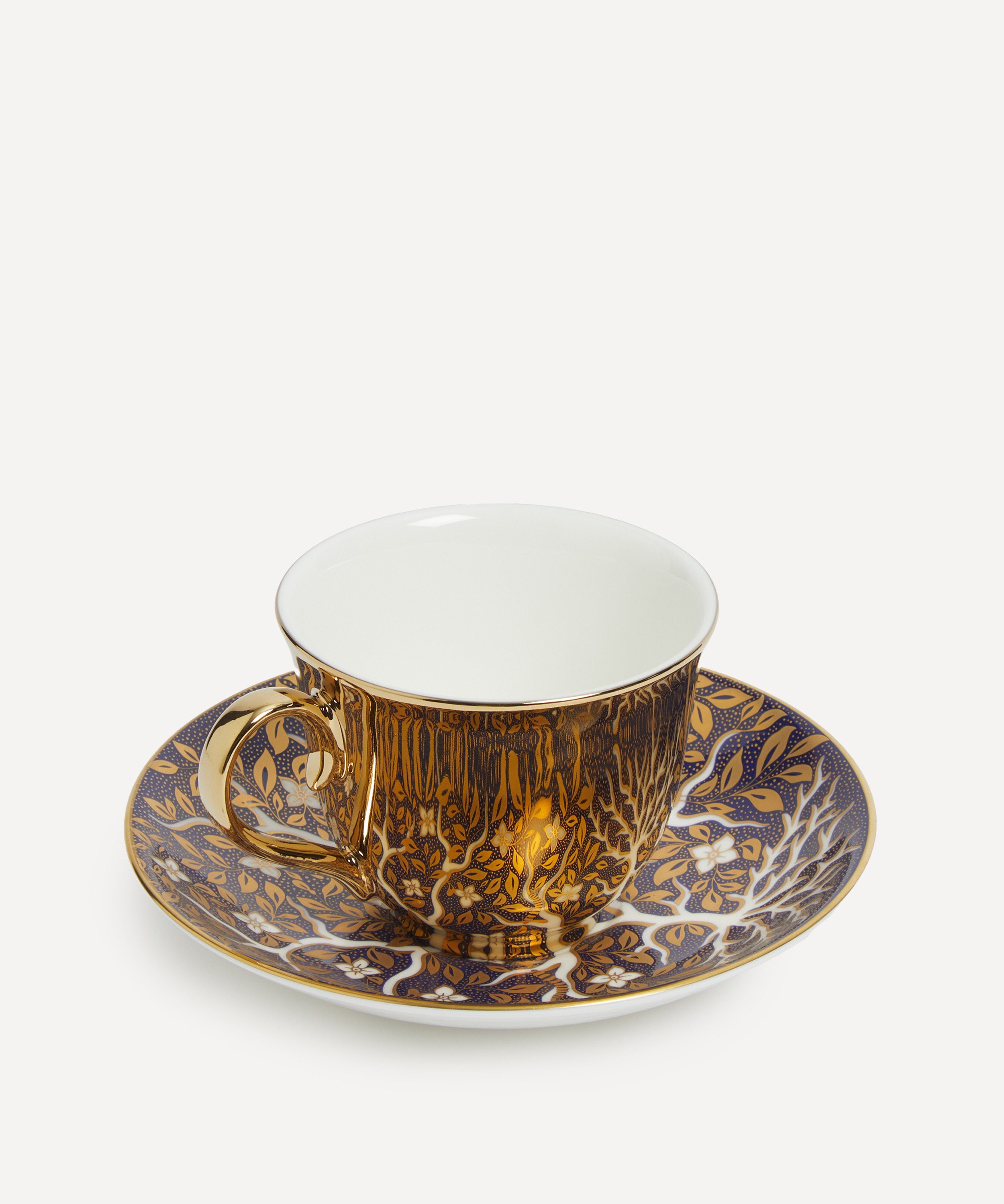 Richard Brendon - Reflect Gold Tree of Life Teacup and Saucer Set image number 1