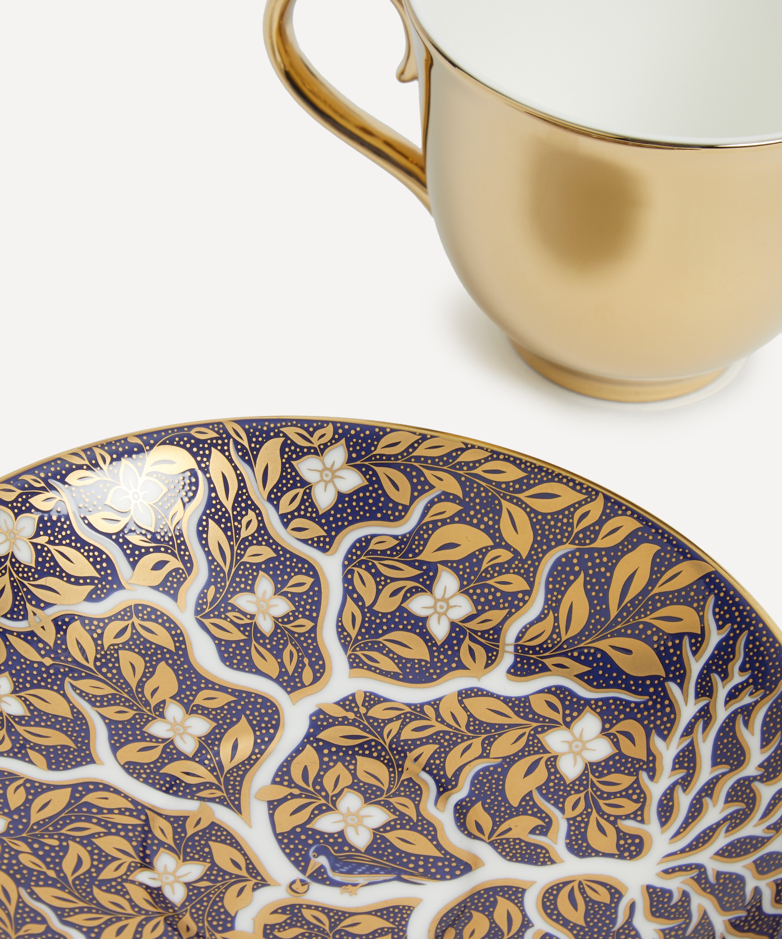 Richard Brendon - Reflect Gold Tree of Life Teacup and Saucer Set image number 3