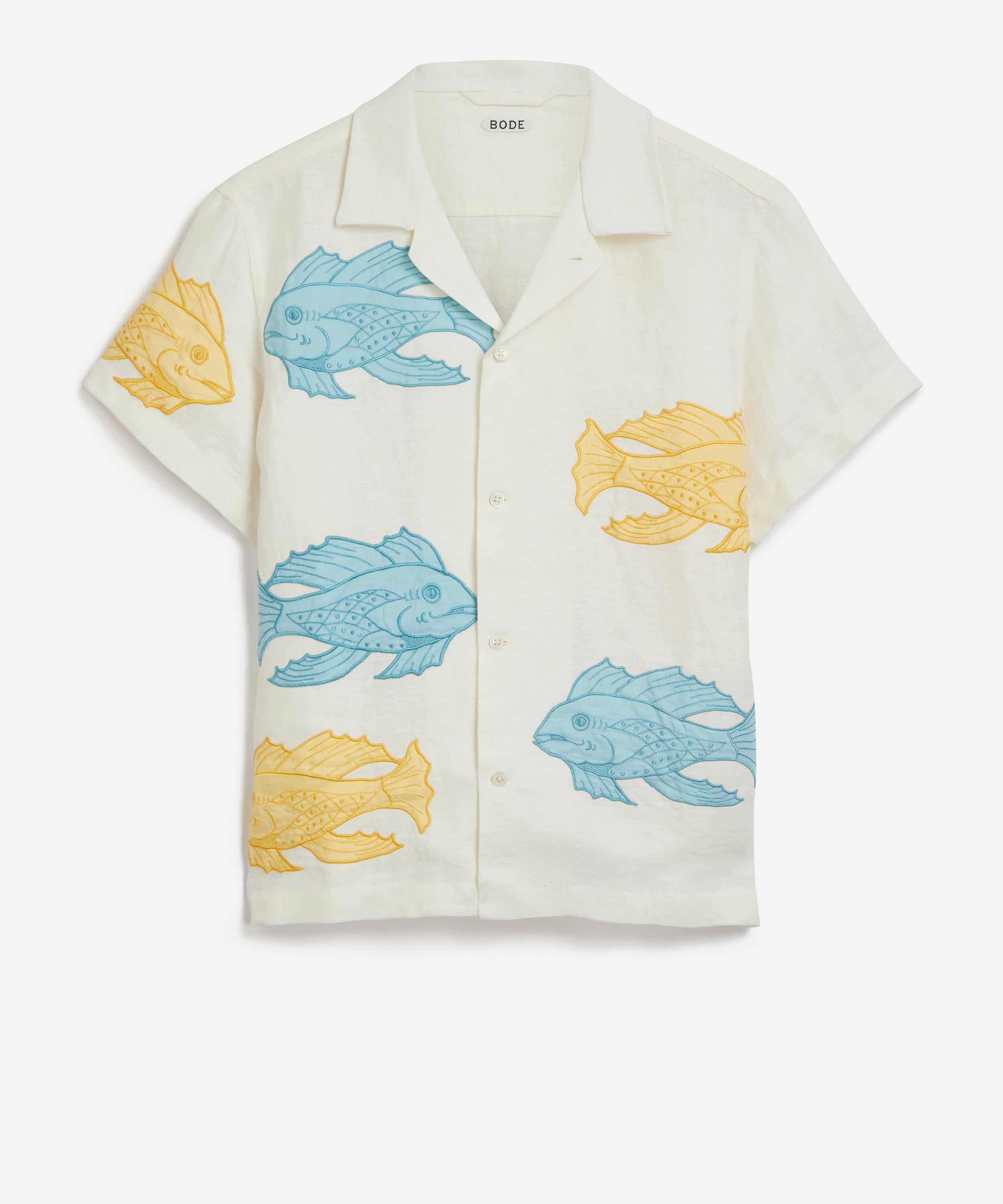 Bode - Piscine Appliqué Short Sleeve Shirt image number 0