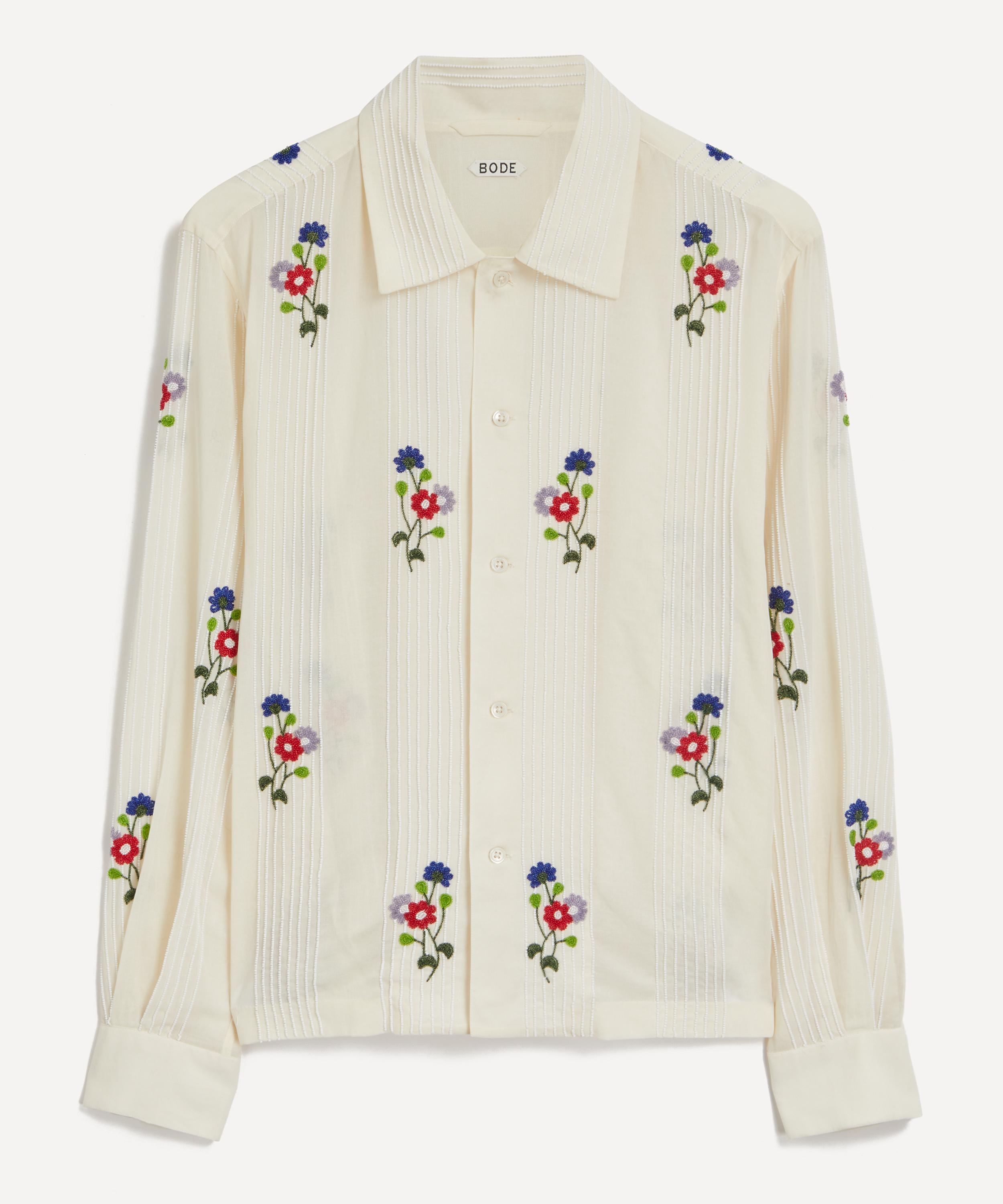 Bode - Beaded Wildflower Shirt