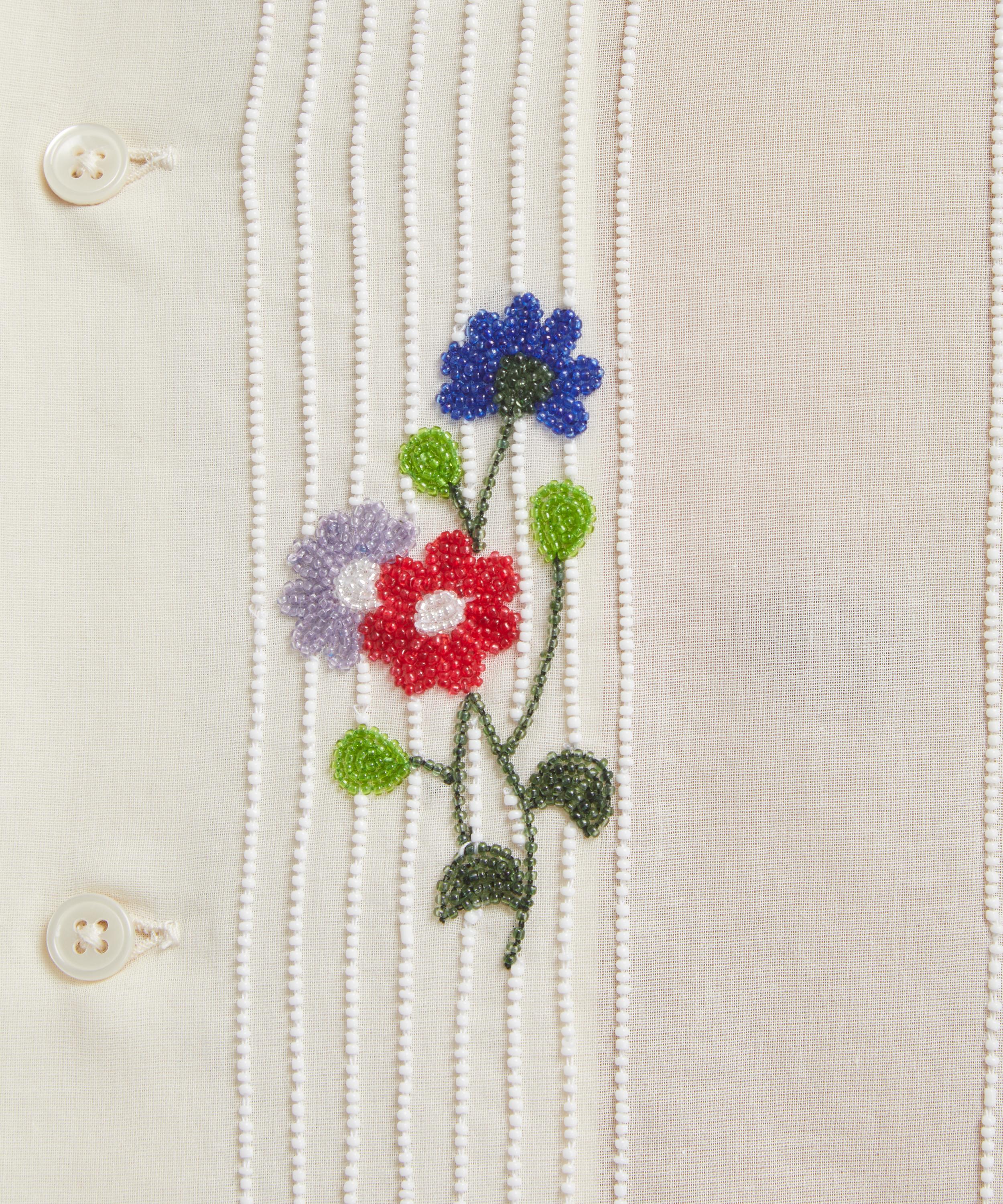 Bode - Beaded Wildflower Shirt image number 4