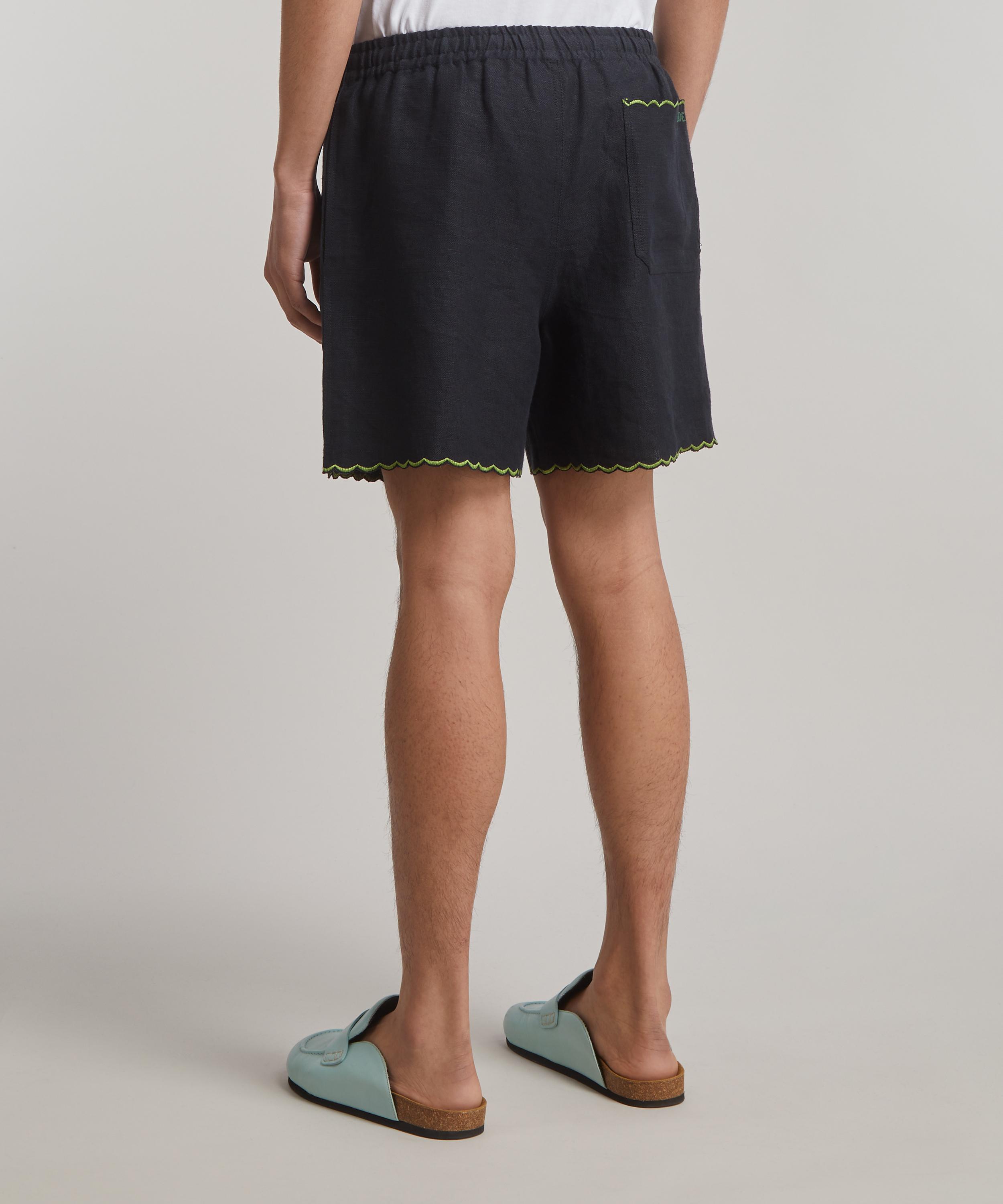 Bode - Rosefinch Embroidered Shorts image number 3