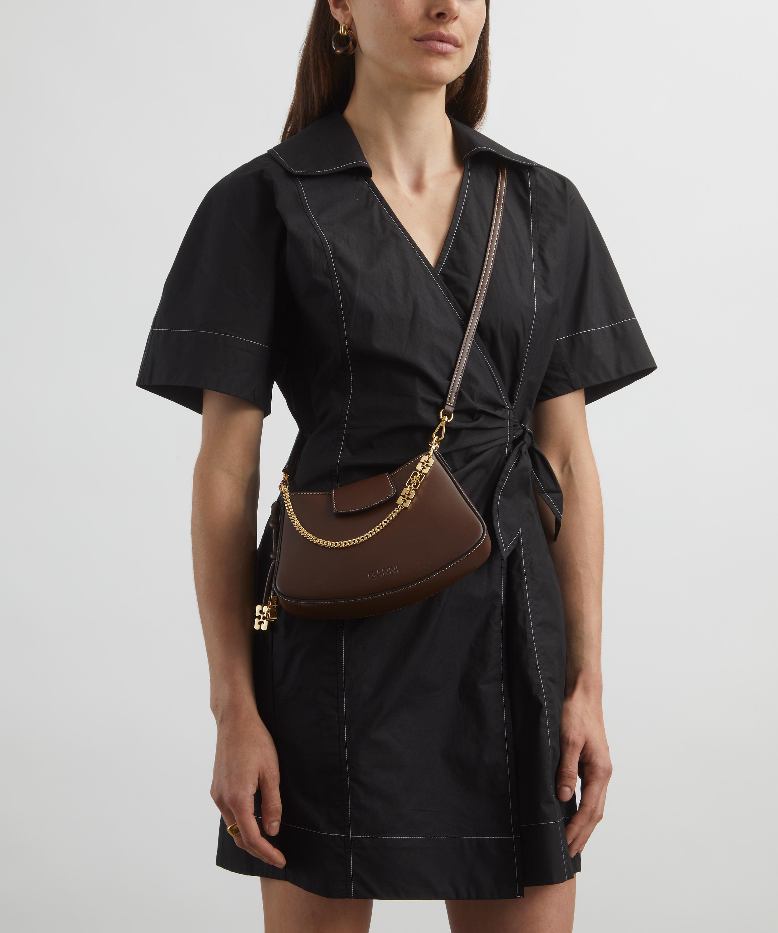 Ganni - Mini Swing Chocolate Fondant Crossbody Bag image number 1