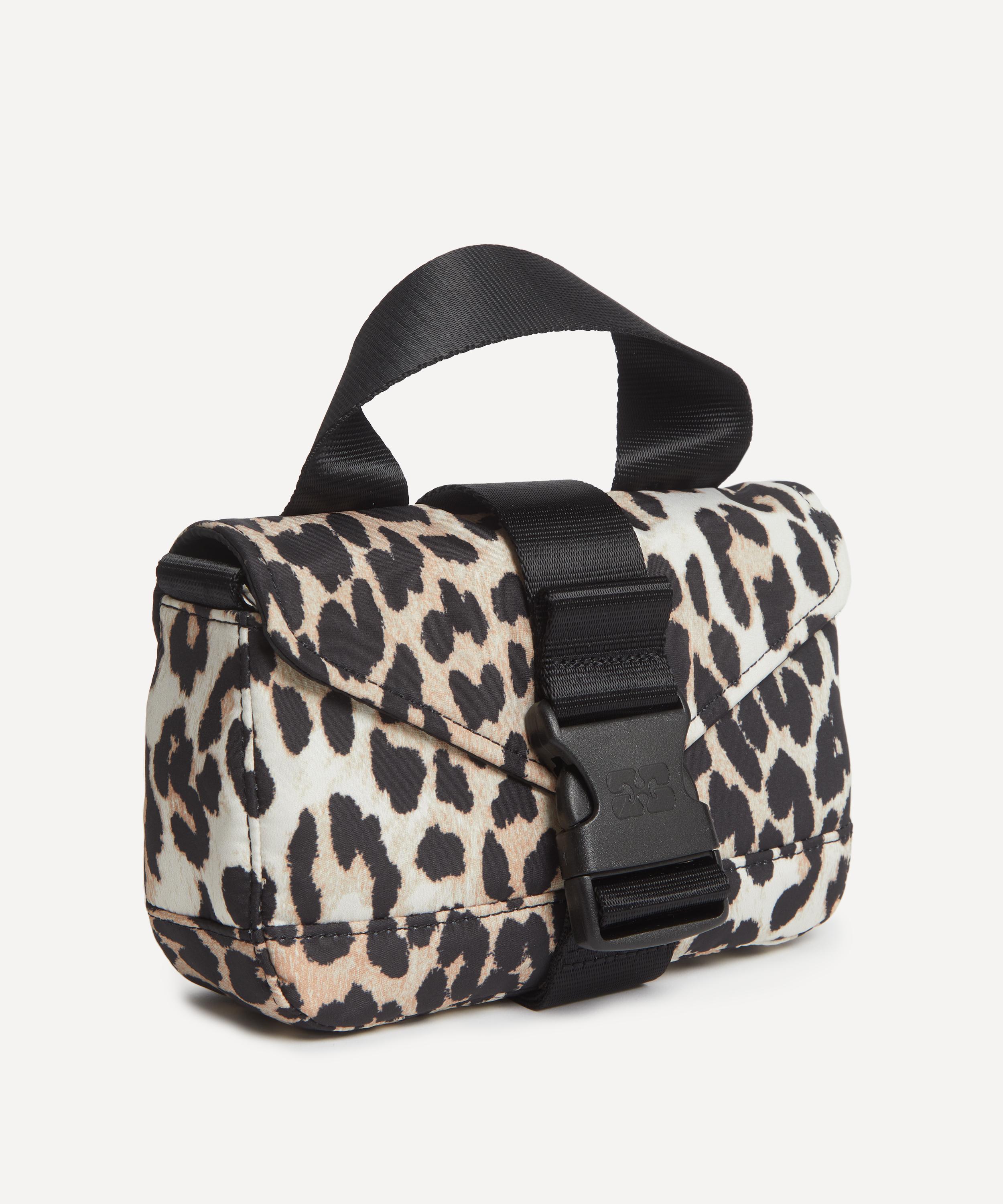 Ganni - Leopard Mini Tech Satchel Bag image number 2