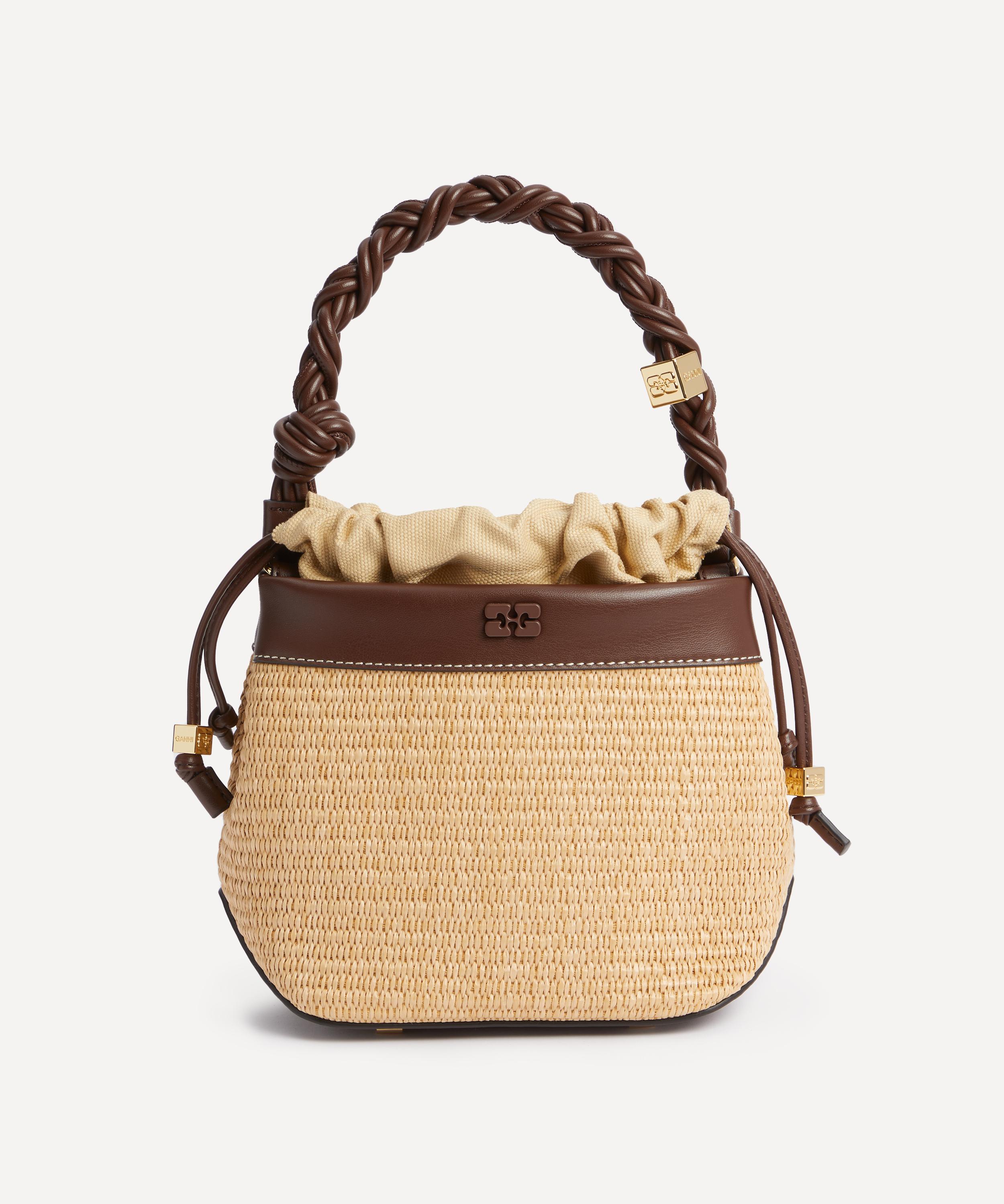 Ganni - Bou Naturel Raffia Bucket Bag image number 0