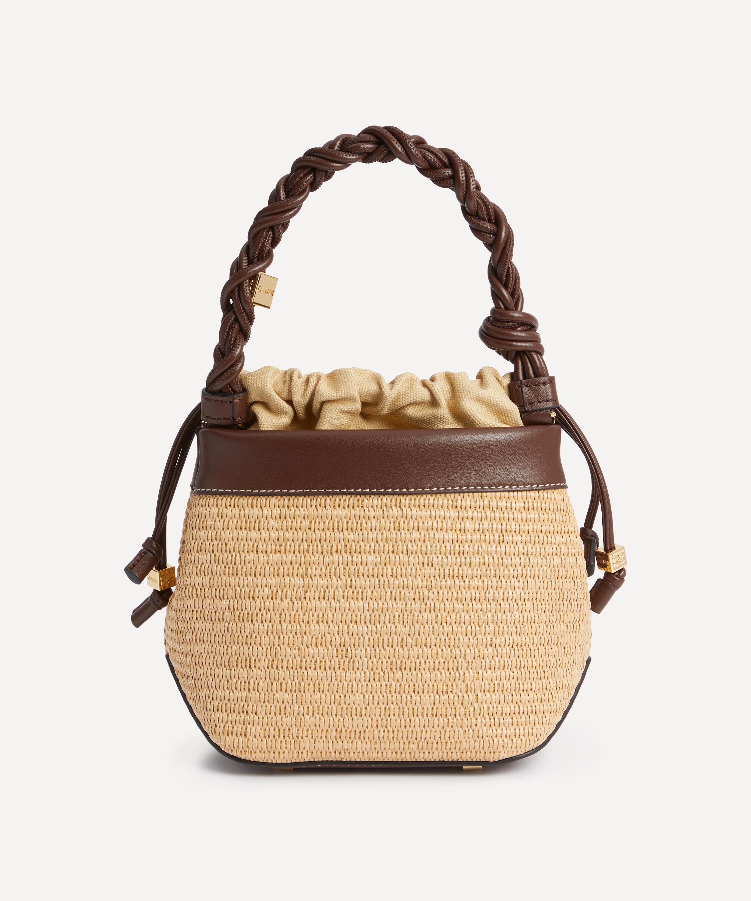 Ganni - Bou Naturel Raffia Bucket Bag image number 2