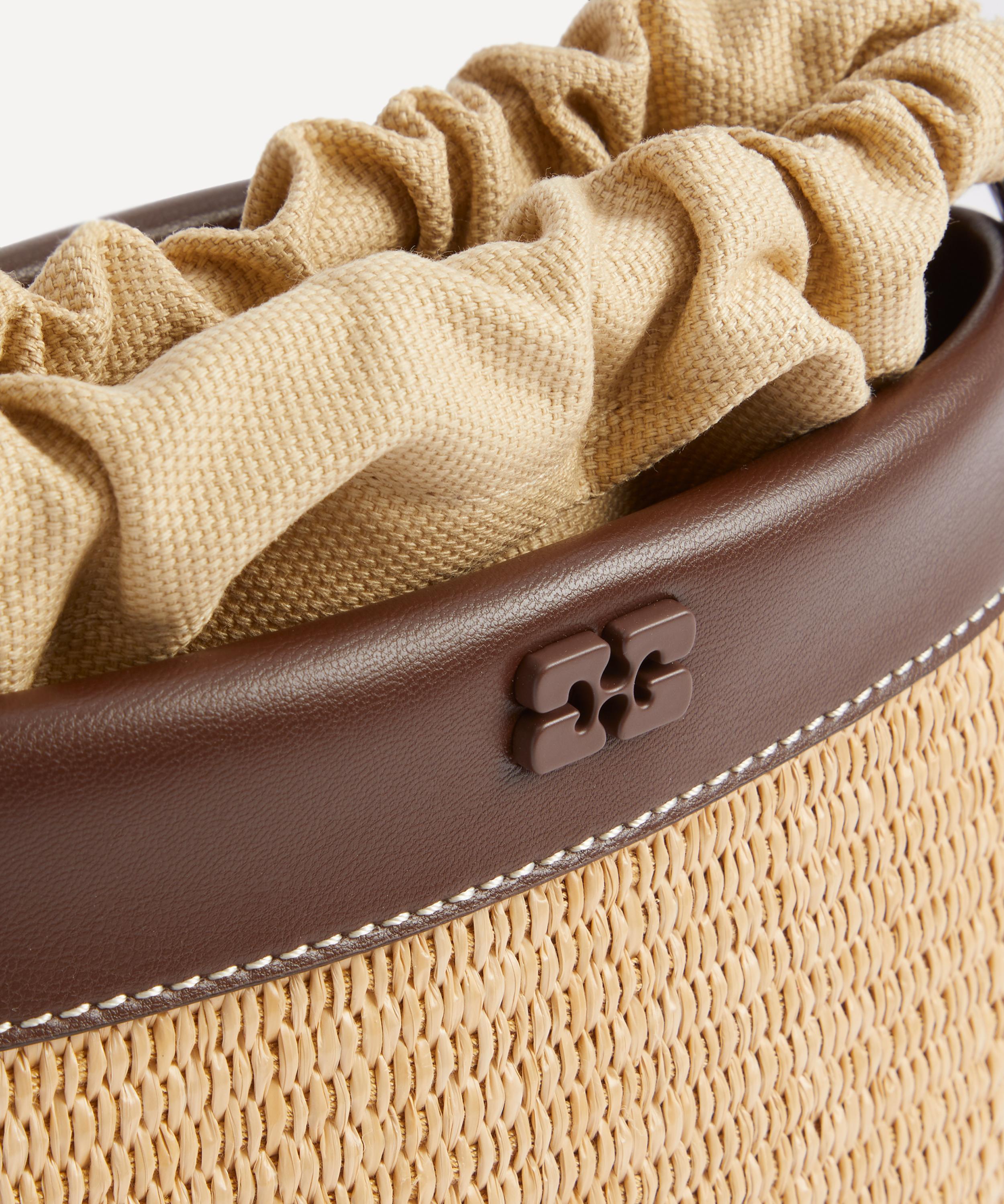 Ganni - Bou Naturel Raffia Bucket Bag image number 3