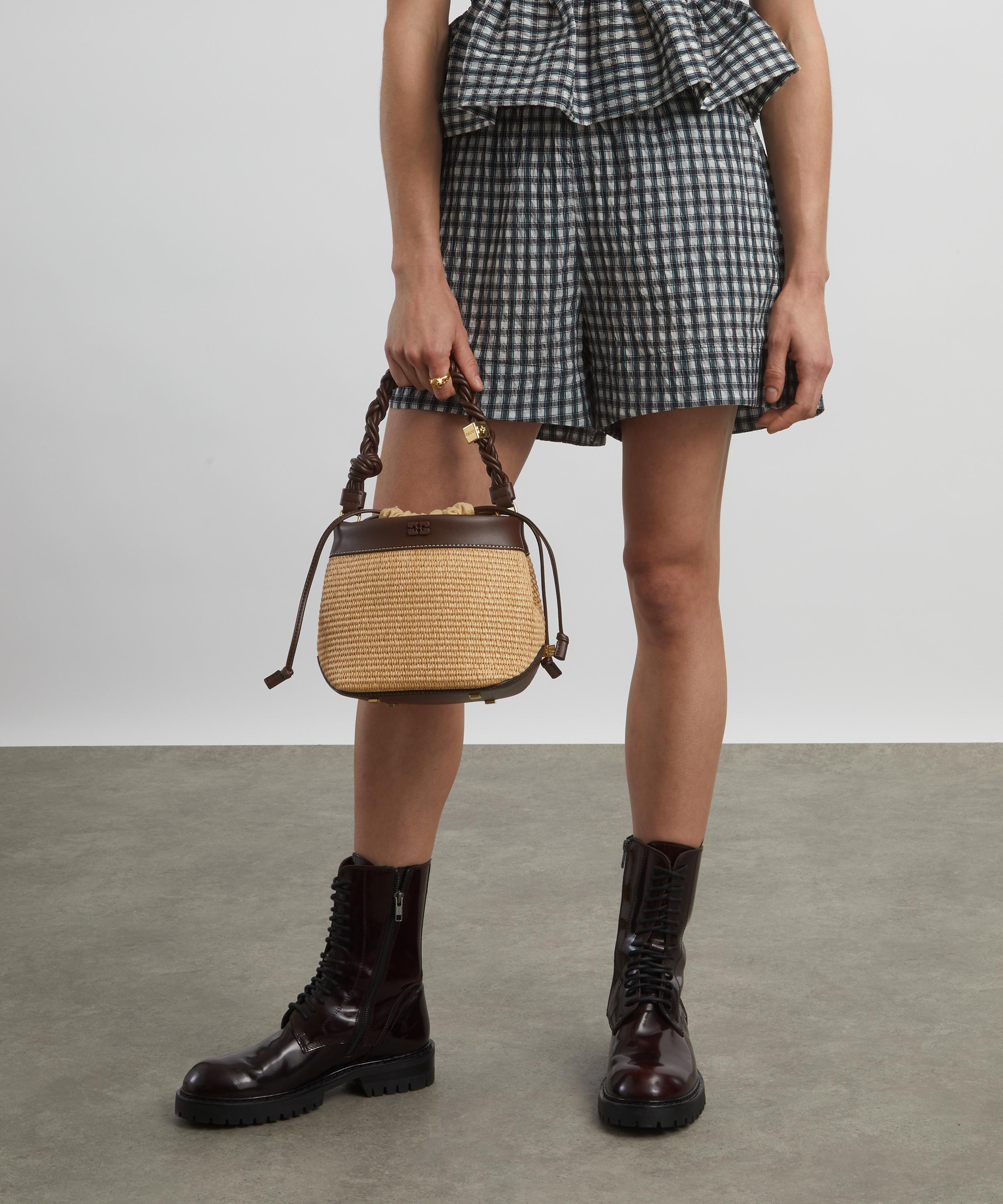 Ganni - Bou Naturel Raffia Bucket Bag image number 5