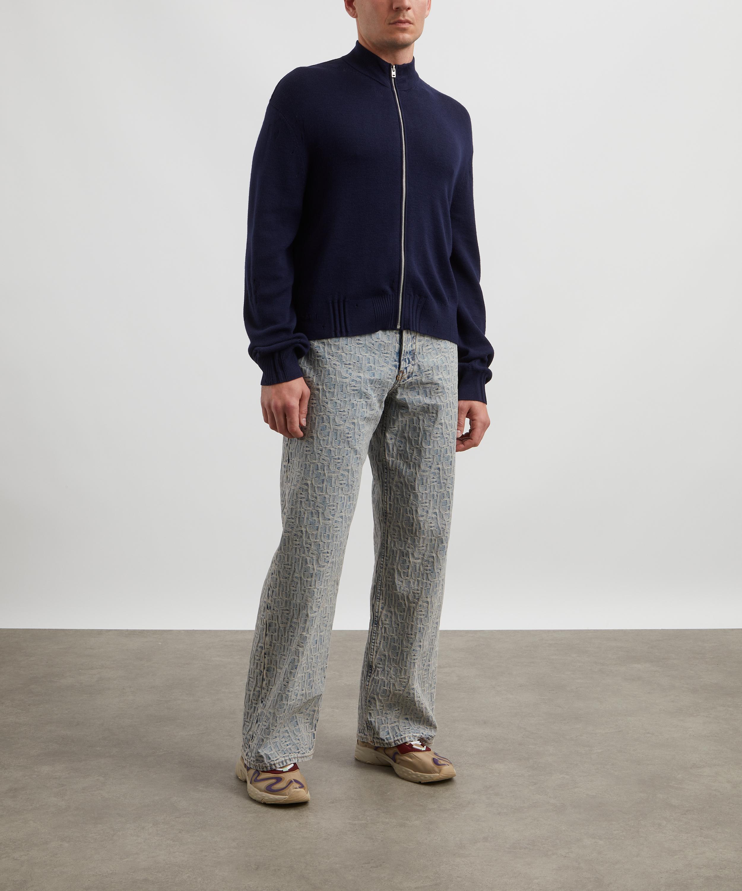 Acne Studios - Distressed Zip Cardigan image number 1