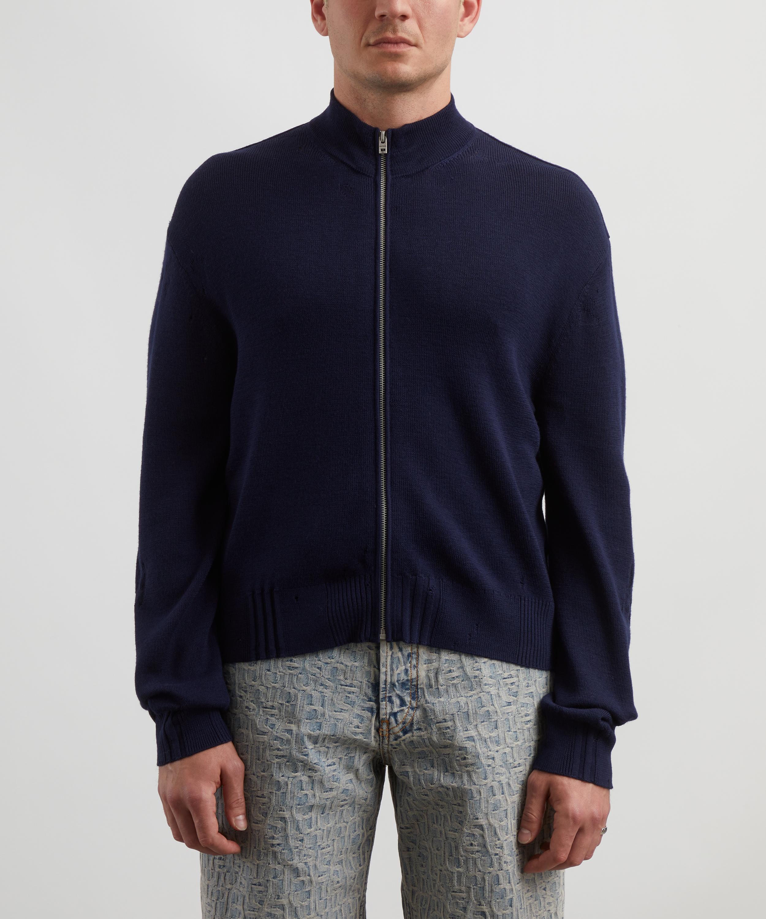 Acne Studios - Distressed Zip Cardigan image number 2