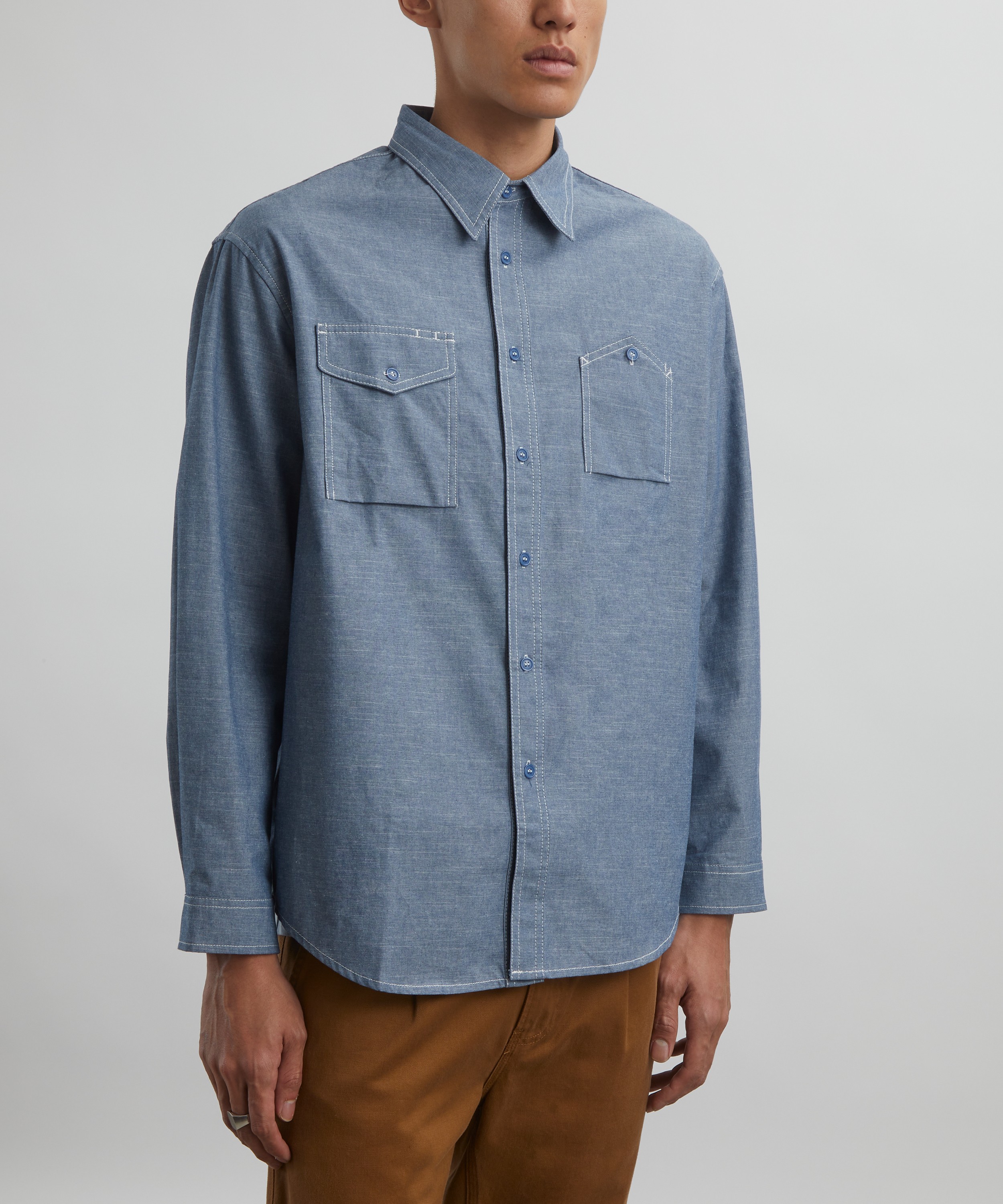 Uniform Bridge - Chambray Pocket Shirt image number 2