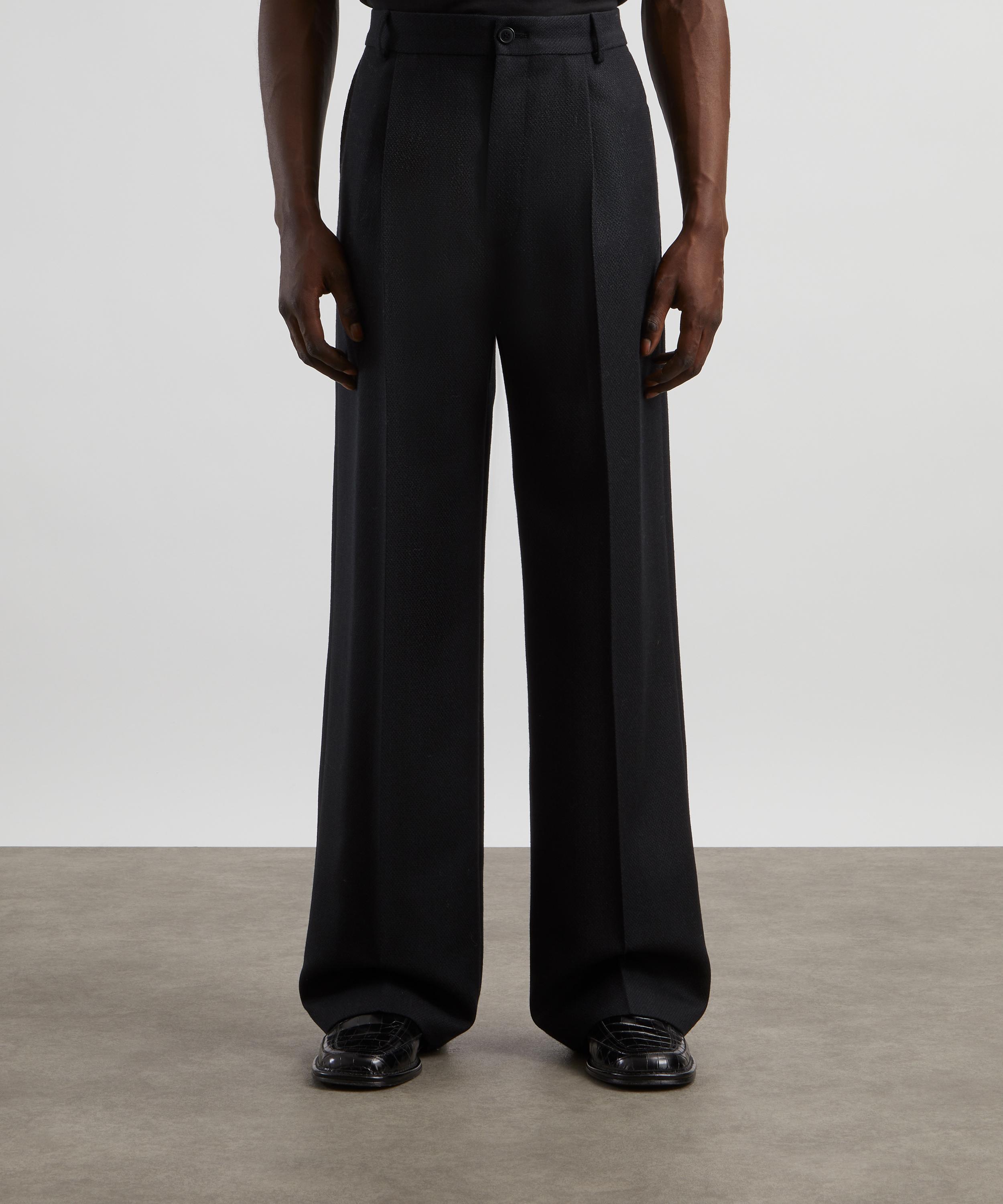 パンツ Dries Van Noten Black Viscose Trousers Black Viscose Trousers by Dries Van Noten on Sale