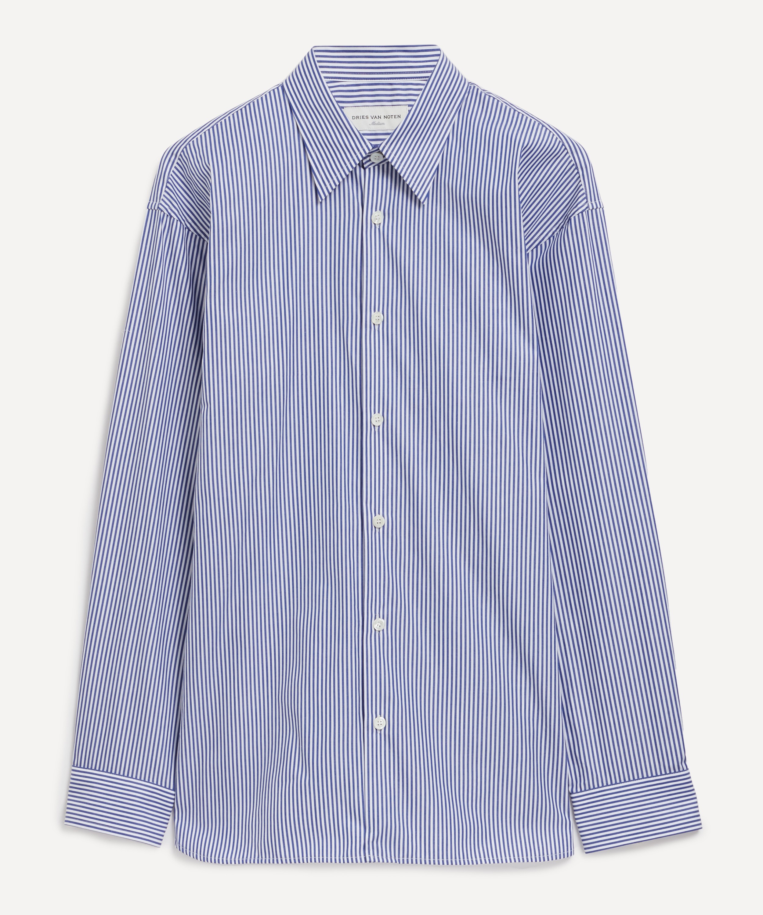 Dries Van Noten - Striped Cotton Poplin Shirt image number 0