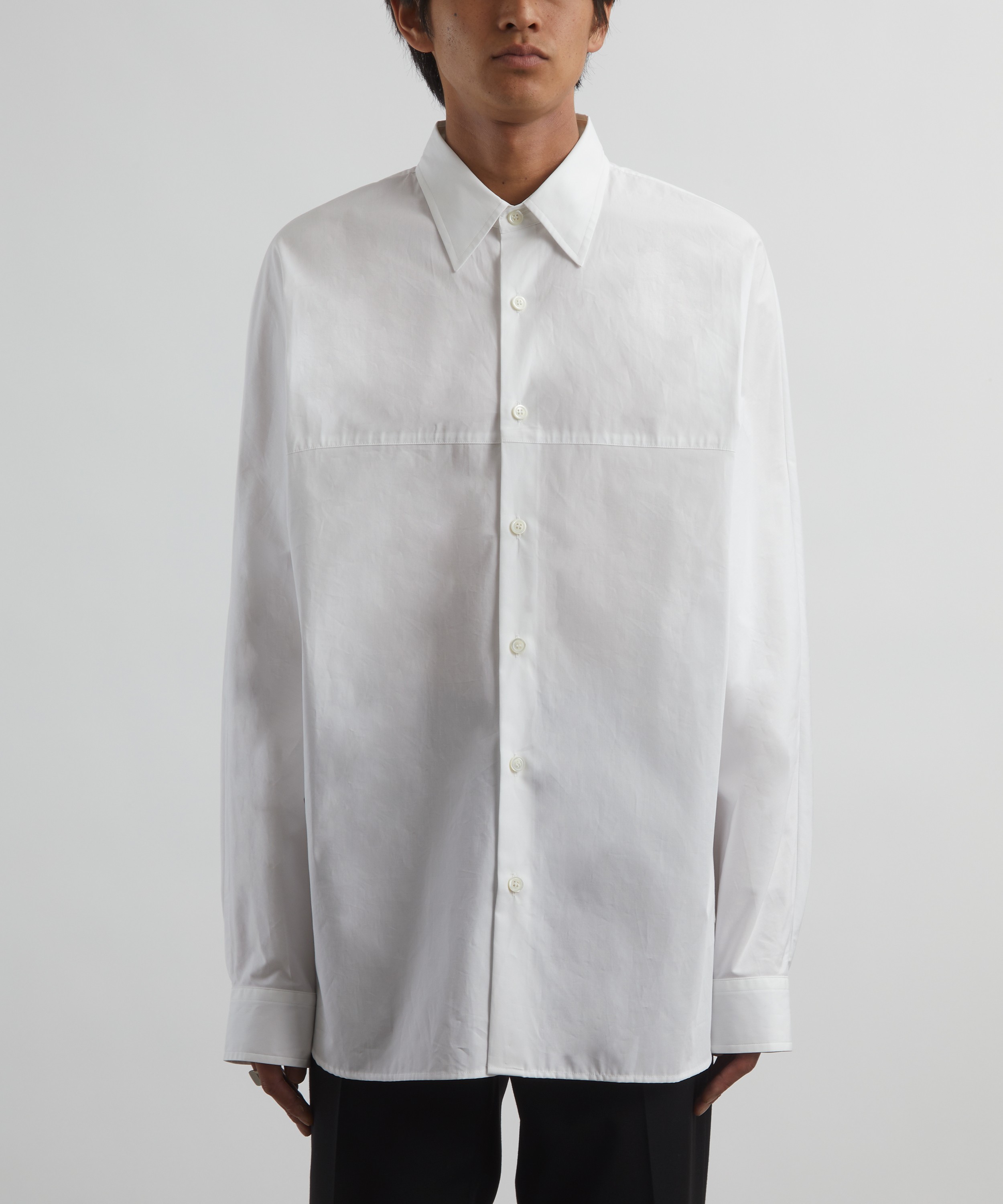 Dries Van Noten - Cotton Kimono Sleeve Shirt image number 2