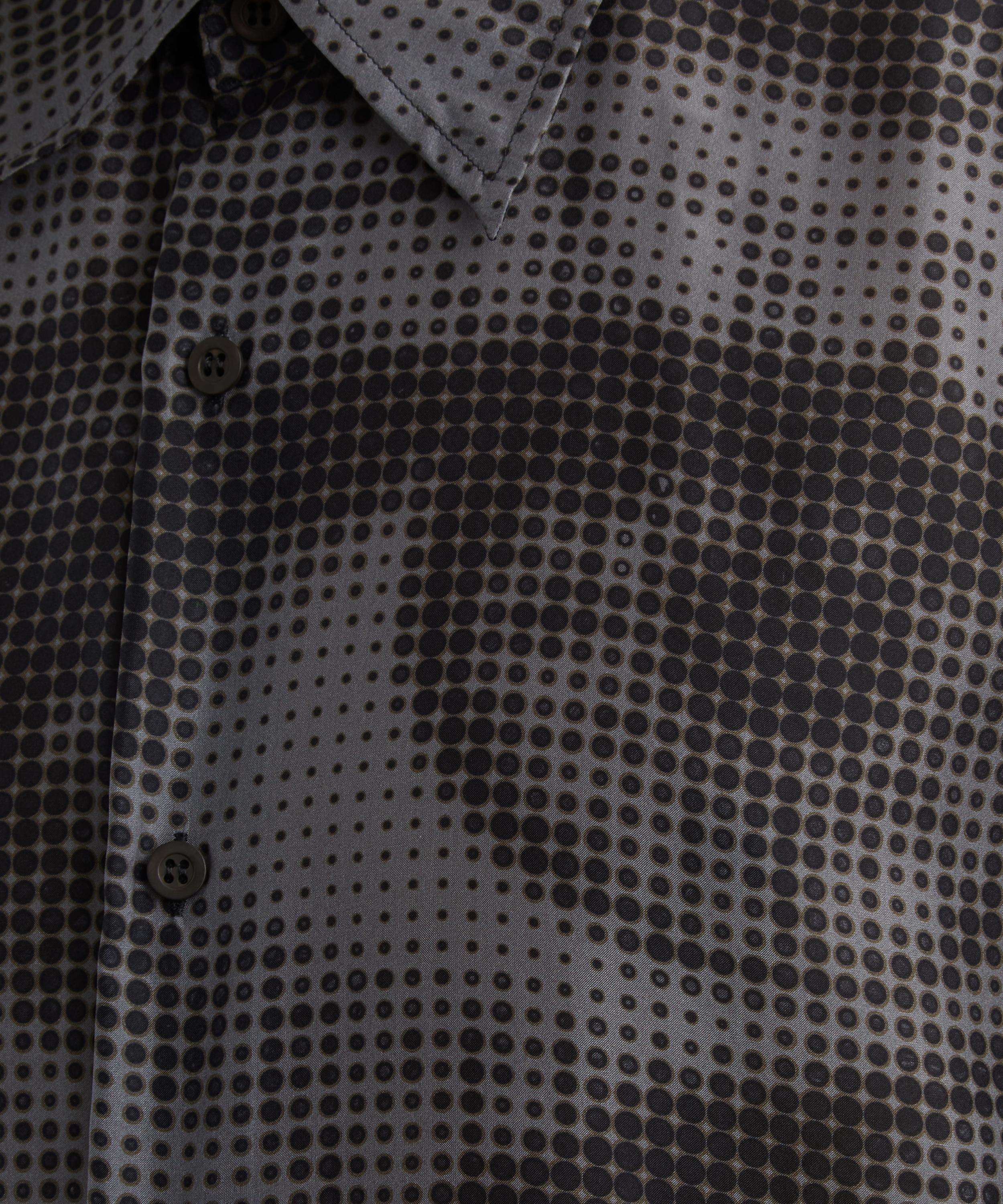 Dries Van Noten - Silk Graphic Eye Print Shirt image number 4