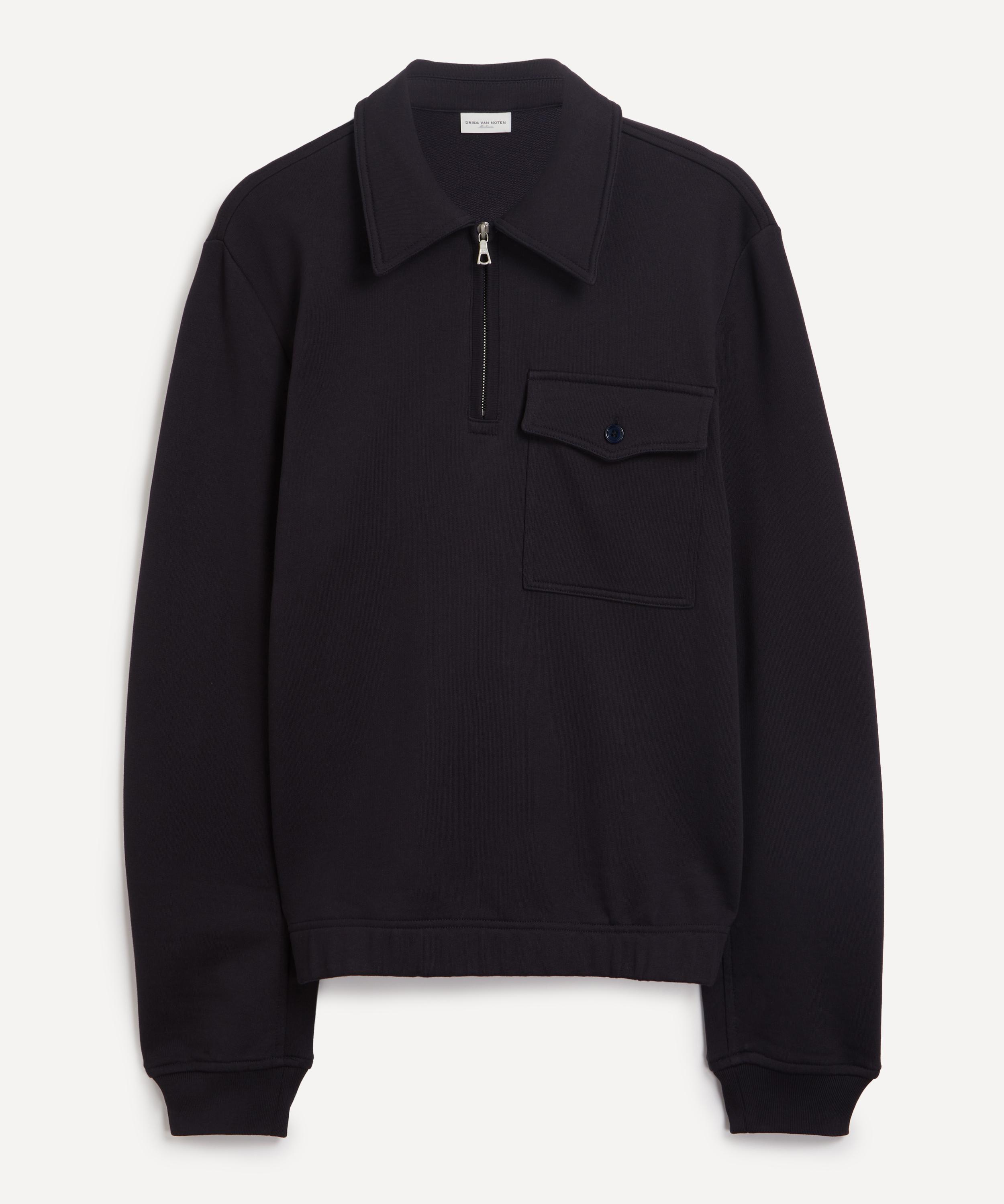 Dries Van Noten - Cotton Quarter-Zip Sweatshirt image number 0