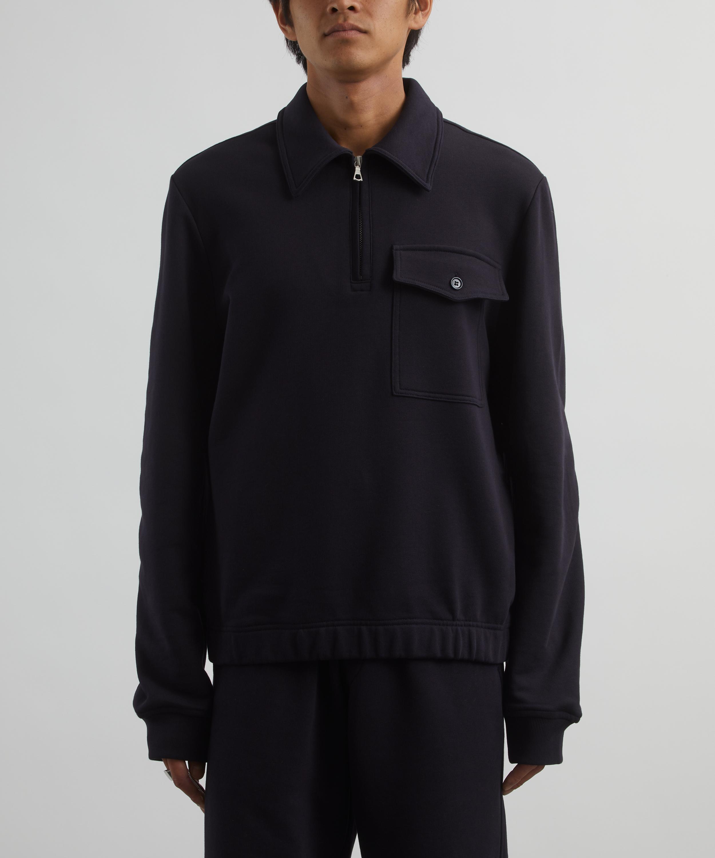 Dries Van Noten - Cotton Quarter-Zip Sweatshirt image number 2