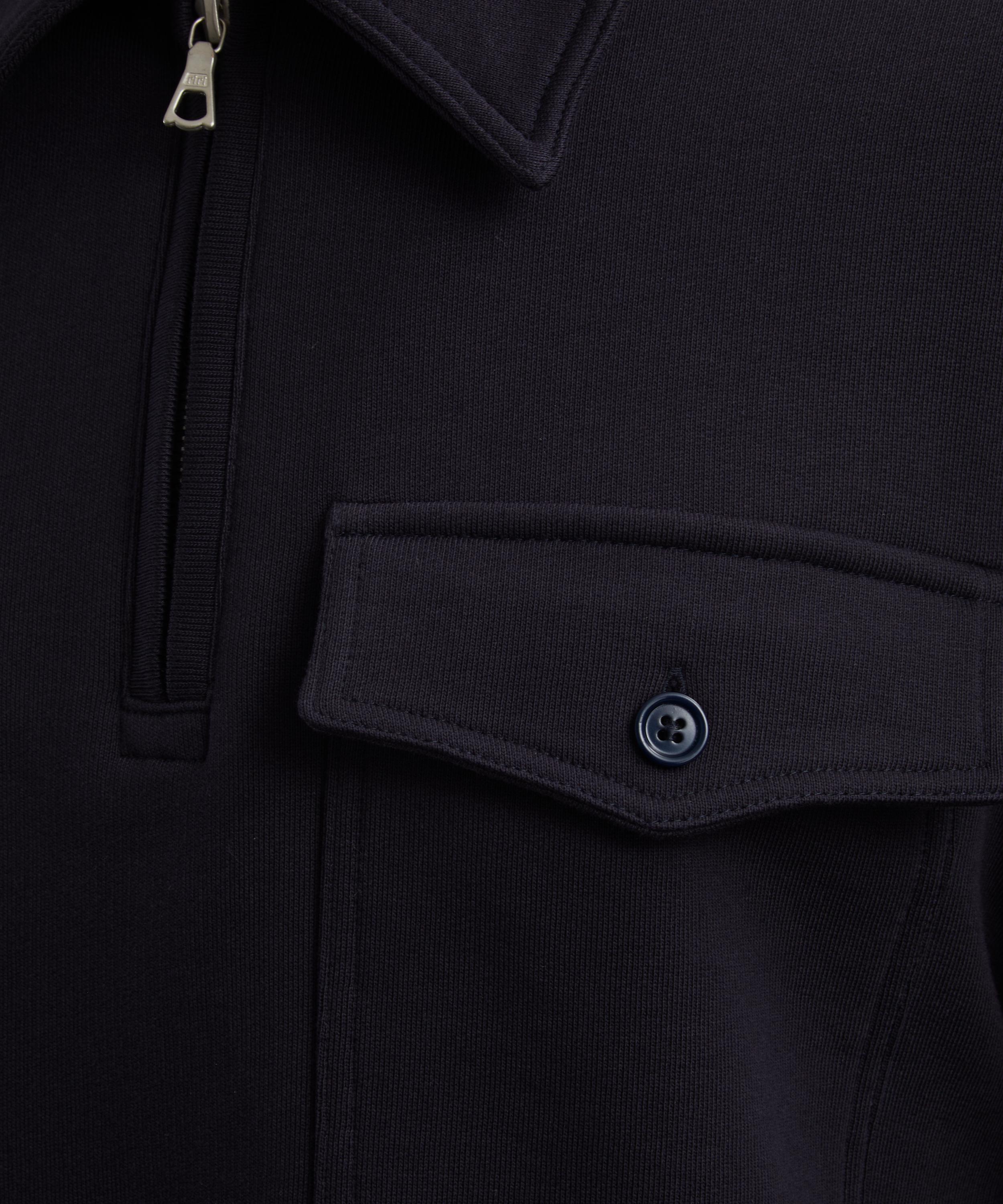 Dries Van Noten - Cotton Quarter-Zip Sweatshirt image number 4