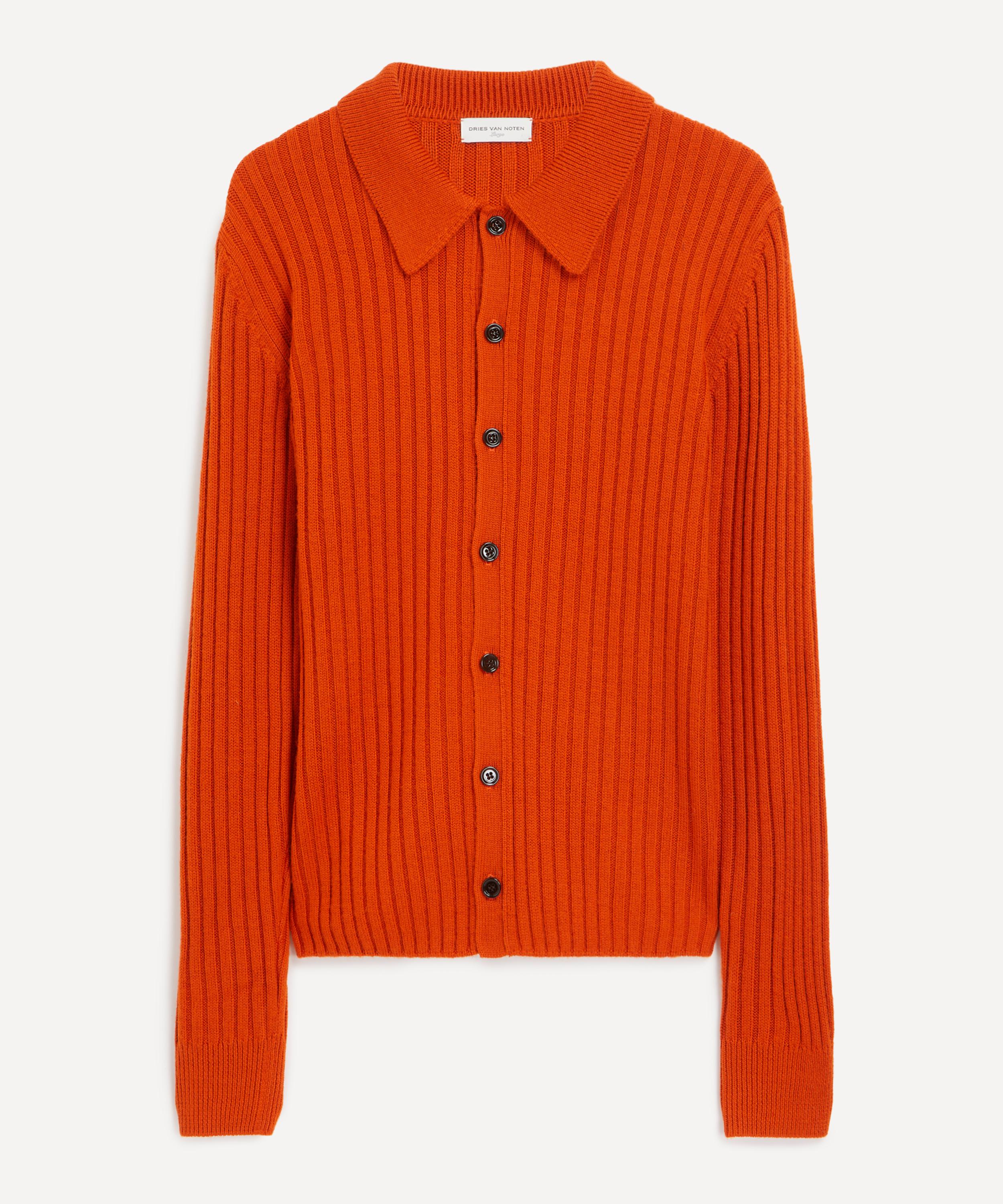 Dries Van Noten - Rib-Knit Wool-Blend Shirt image number 0