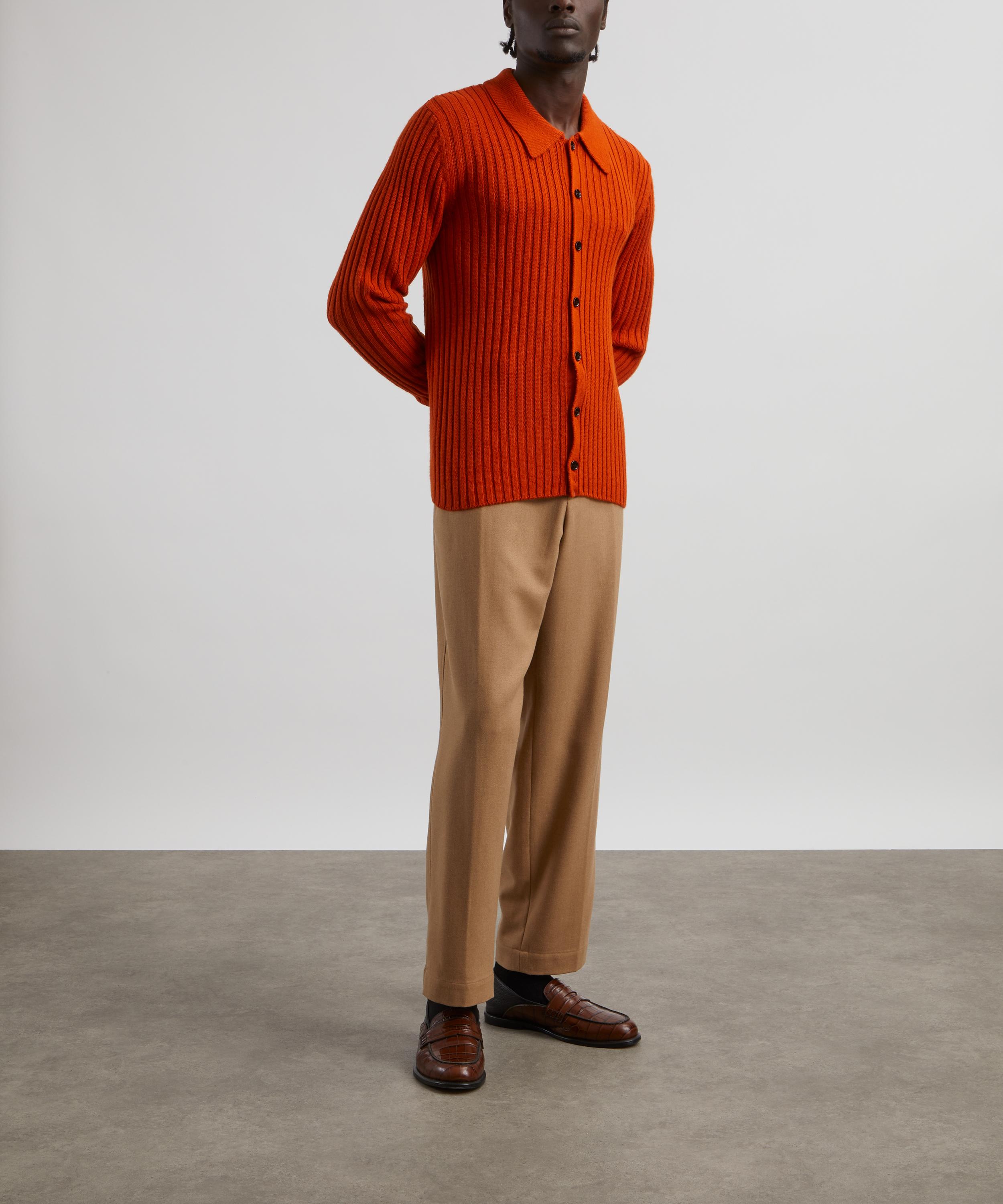 Dries Van Noten - Rib-Knit Wool-Blend Shirt image number 1