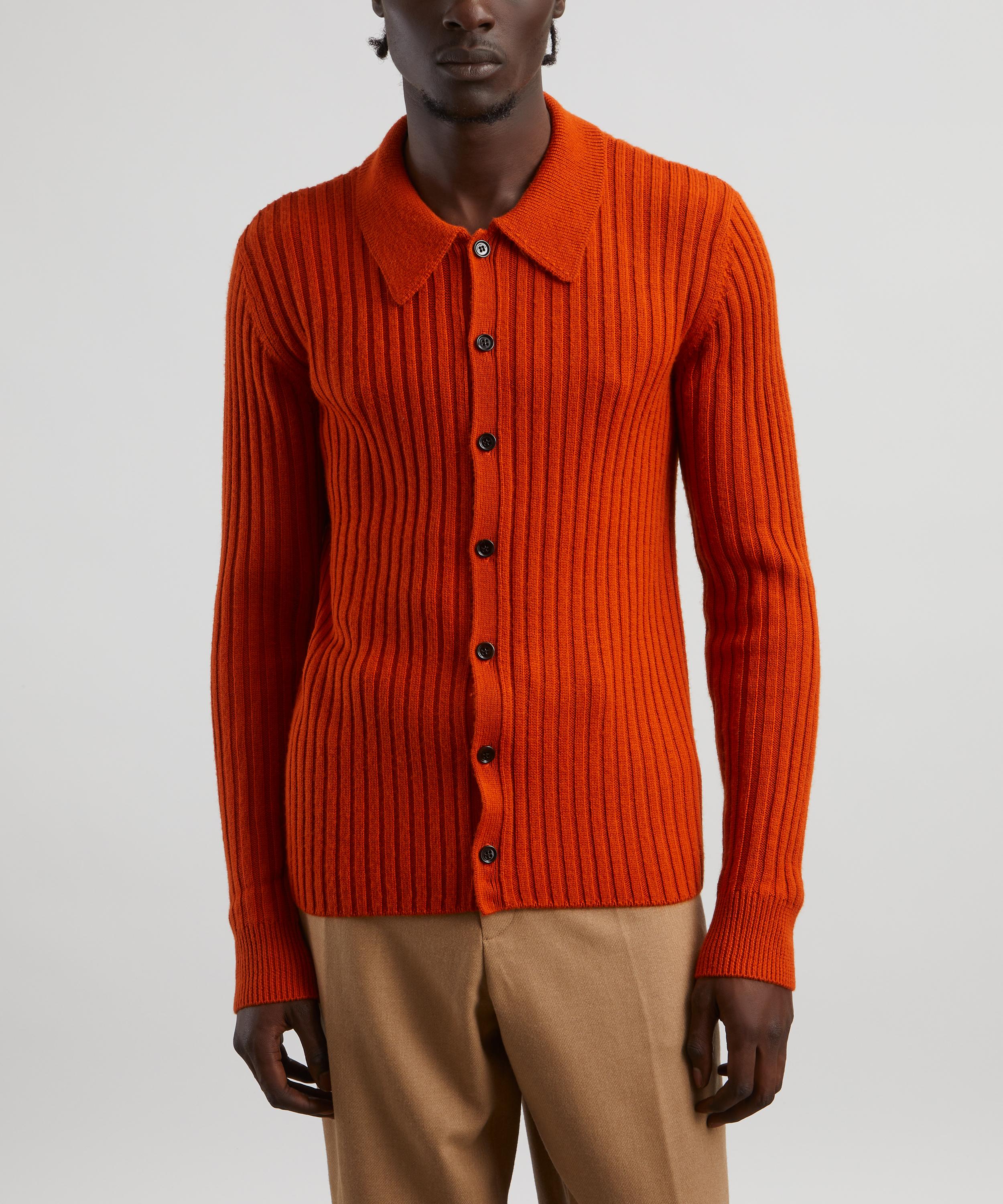 Dries Van Noten - Rib-Knit Wool-Blend Shirt image number 2