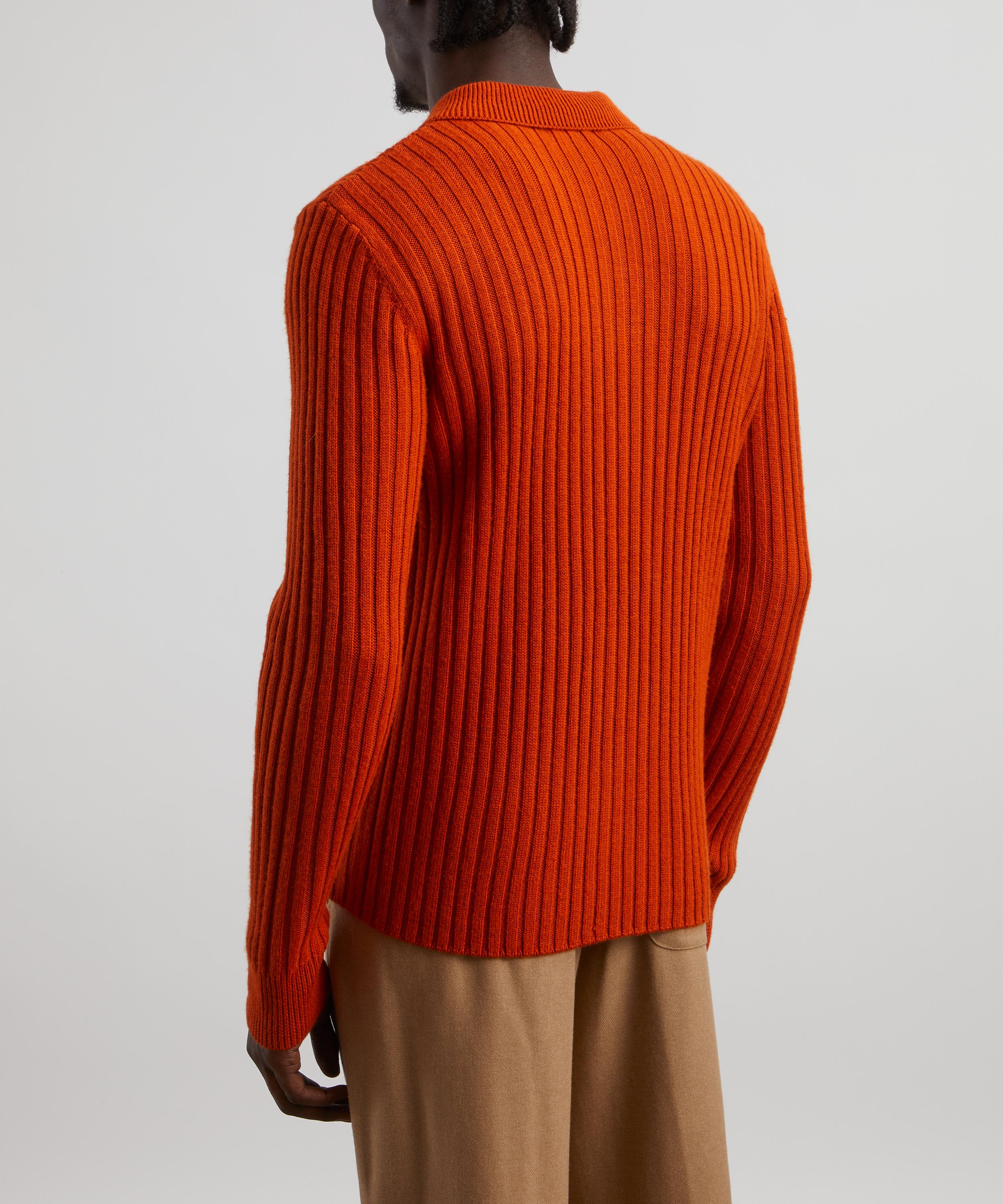 Dries Van Noten - Rib-Knit Wool-Blend Shirt image number 3