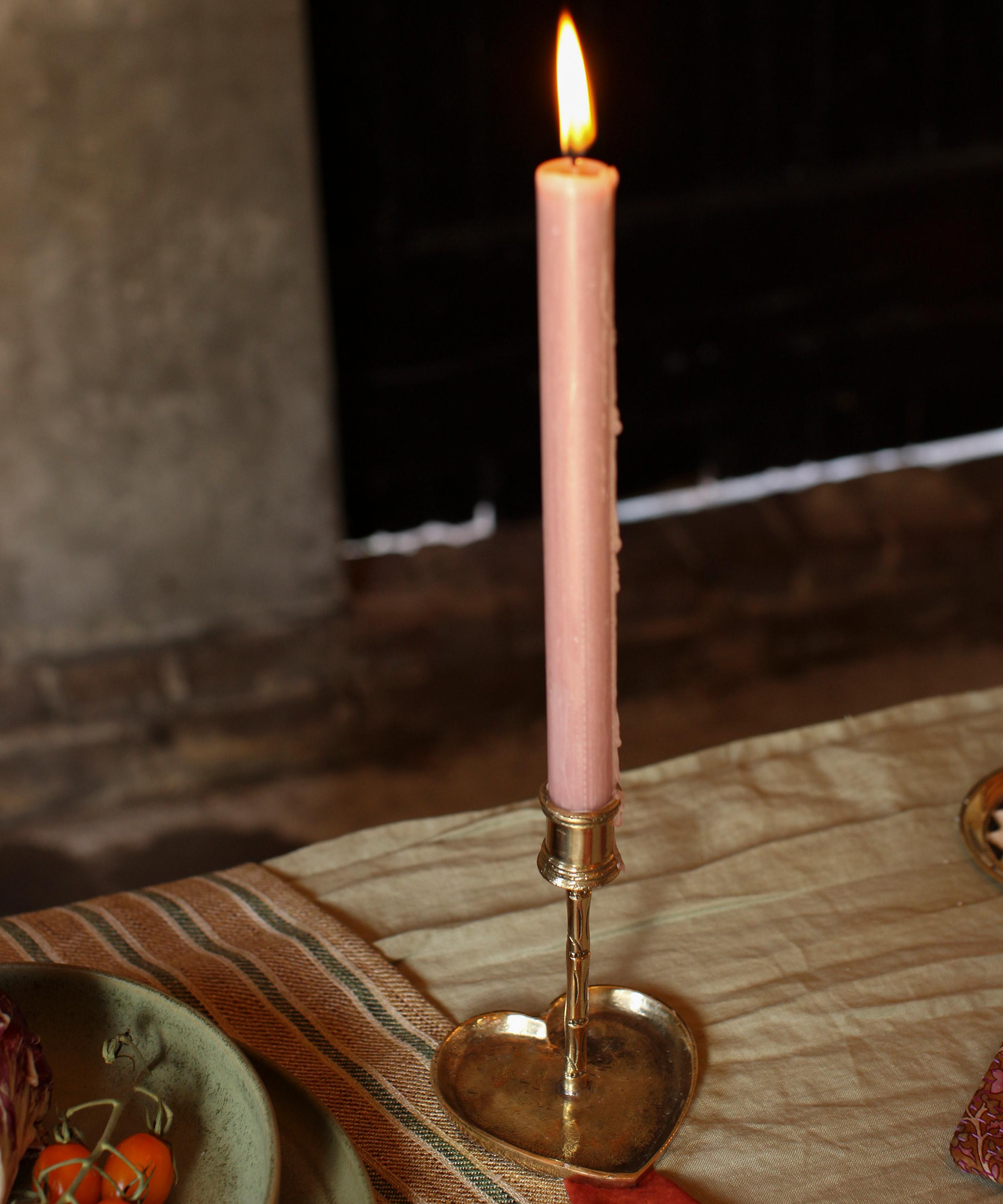 Doing Goods - Bodhi Bamboo Heart Candlestick Holder image number 1